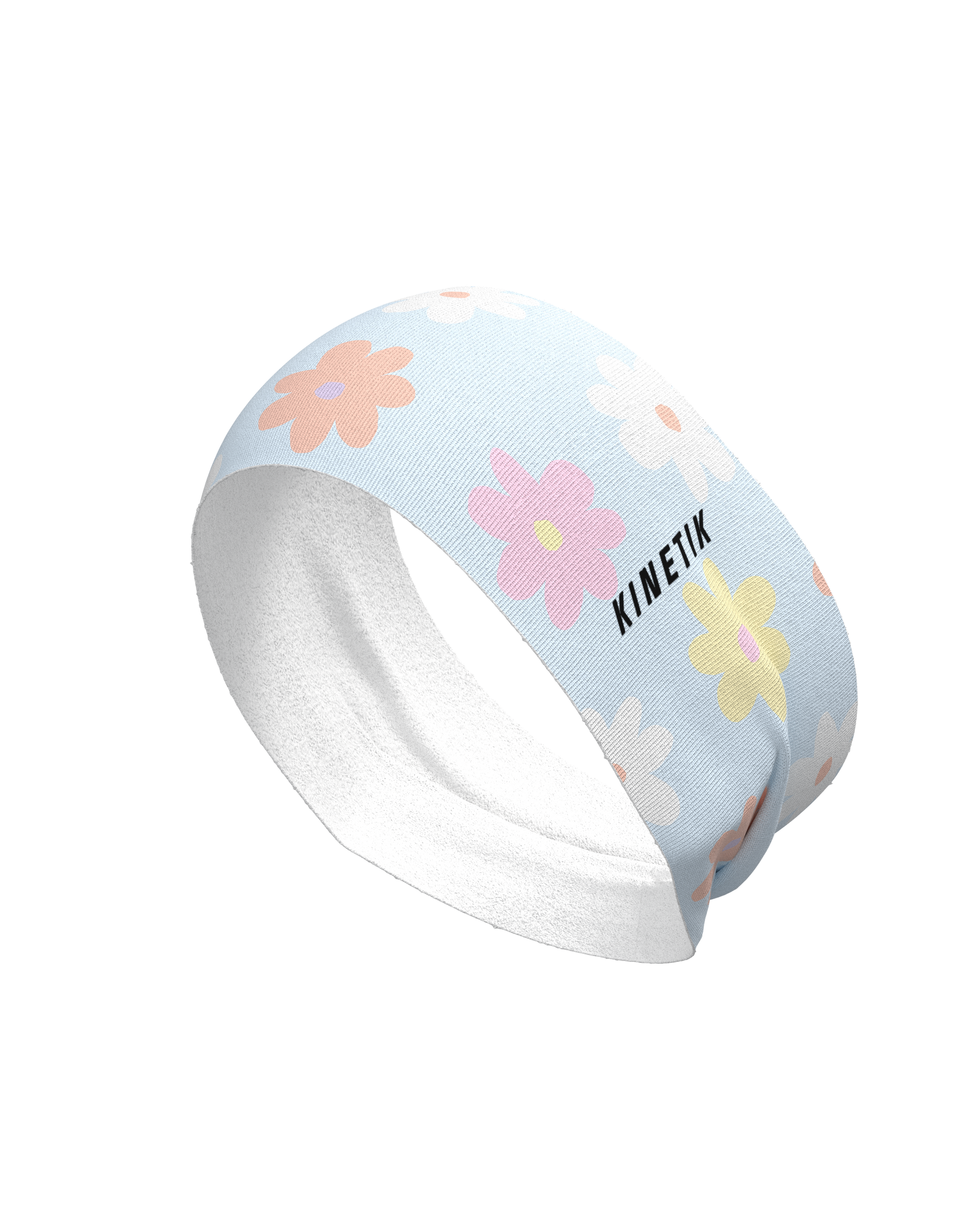 HEADBAND FLORE POWDER BLUE - Bandeaux trail-running - 1 - kinetik-adrenalink