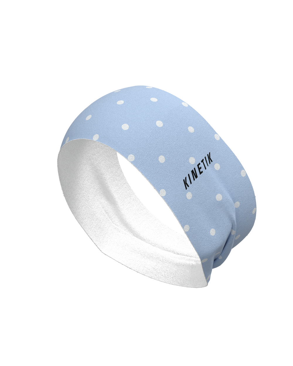 HEADBAND RETRO DOTY BLUSH BLUE - Bandeaux trail-running - 1 - kinetik-adrenalink