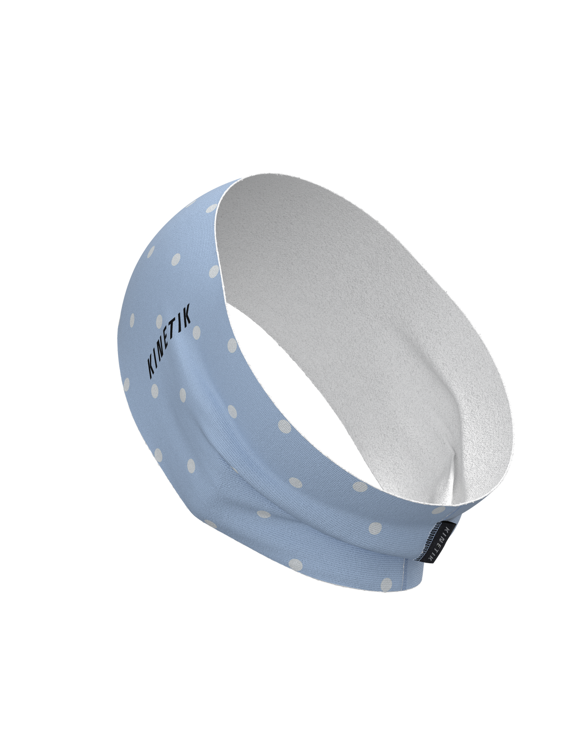HEADBAND RETRO DOTY BLUSH BLUE - Bandeaux trail-running - 3 - kinetik-adrenalink