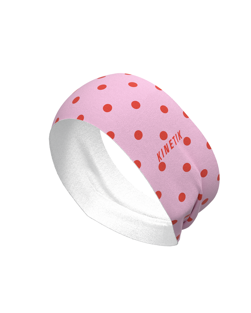 HEADBAND RETRO DOTY CORAL ROSE - Bandeaux trail-running - 1 - kinetik-adrenalink