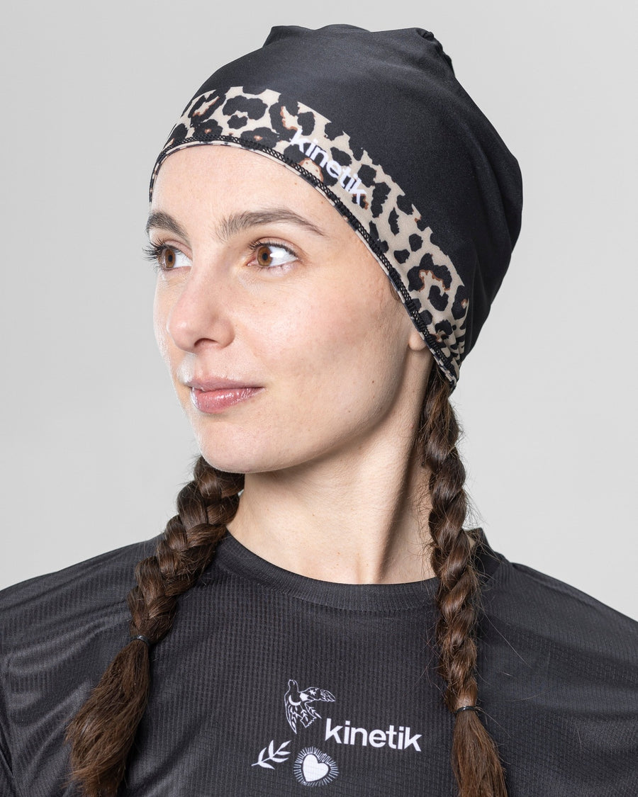 BONNET REVERSIBLE -KONVERT LEOPARD - Bonnets trail-running - 2 - kinetik-adrenalink