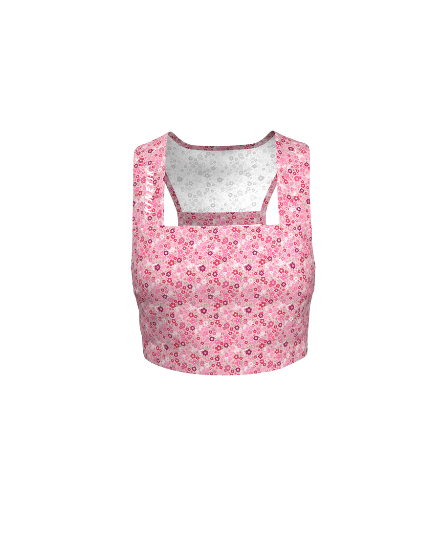 BRASSIERE KÆRIA FLORAL MELLOW ROSE - Brassières trail-running - 3 - kinetik-adrenalink