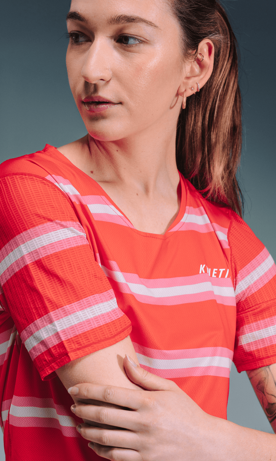 MAVRIK WOMEN RED CREAM STRIPE