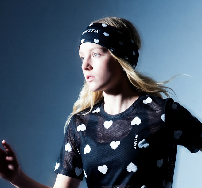 HEADBAND HEARTRUNNEUSE BLACK