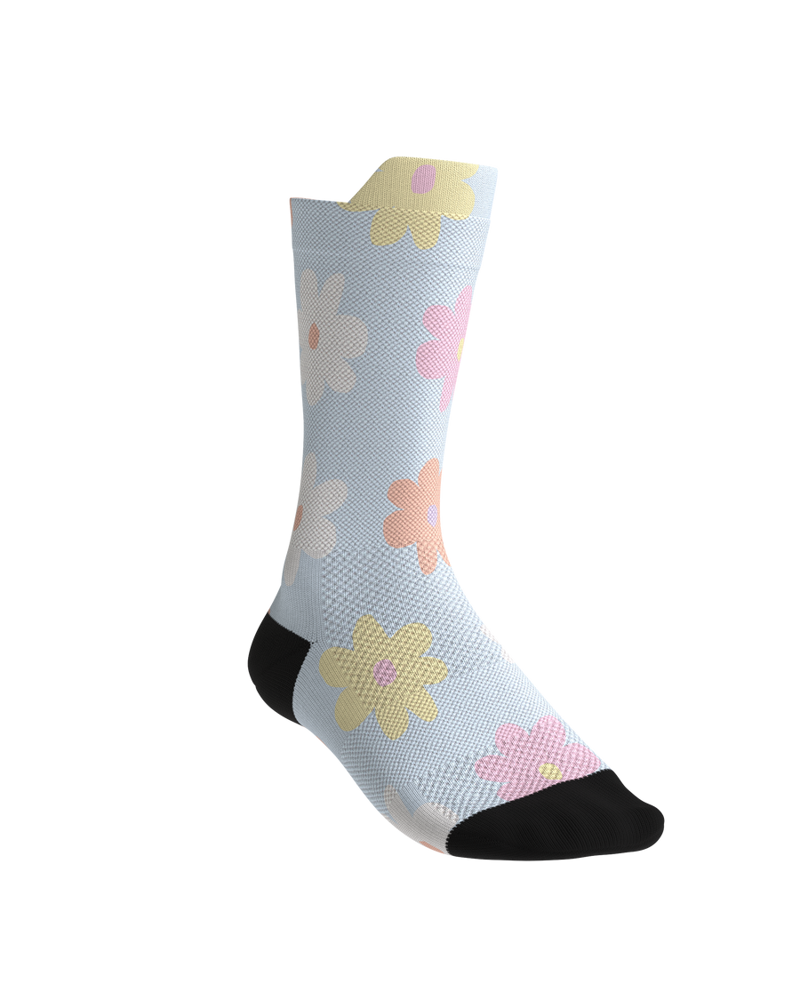 FULLKROSS FLORE POWDER BLUE - Chaussettes trail-running - 1 - kinetik-adrenalink