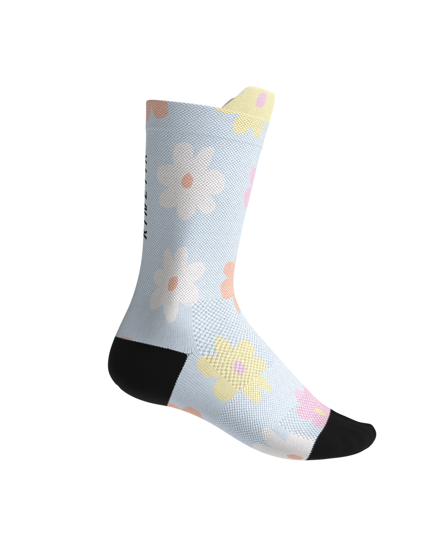 FULLKROSS FLORE POWDER BLUE - Chaussettes trail-running - 2 - kinetik-adrenalink