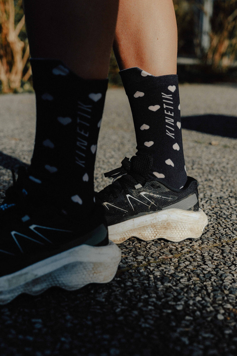 FULLKROSS HEARTRUNNEUSE BLACK - Chaussettes trail-running - 2 - kinetik-adrenalink
