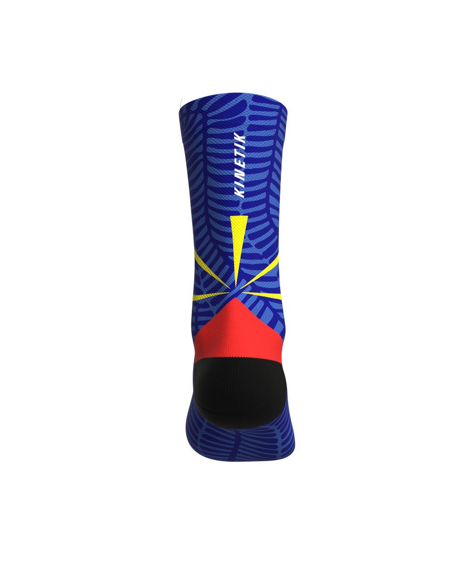FULLKROSS ILE DE LA REUNION FLAG - Chaussettes trail-running - 2 - kinetik-adrenalink