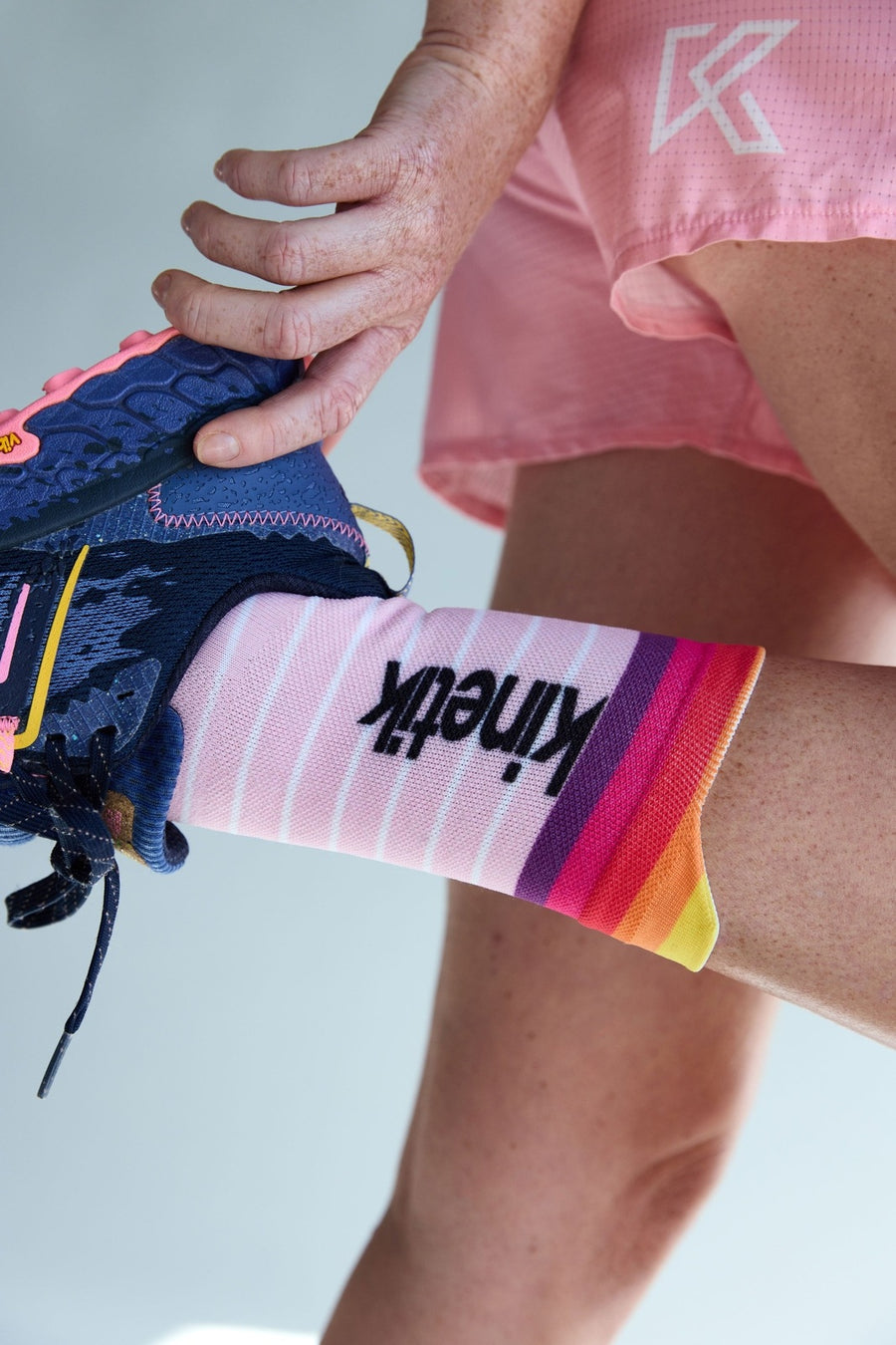 FULLKROSS OCEANIK SEA PINK - Chaussettes trail-running - 2 - kinetik-adrenalink