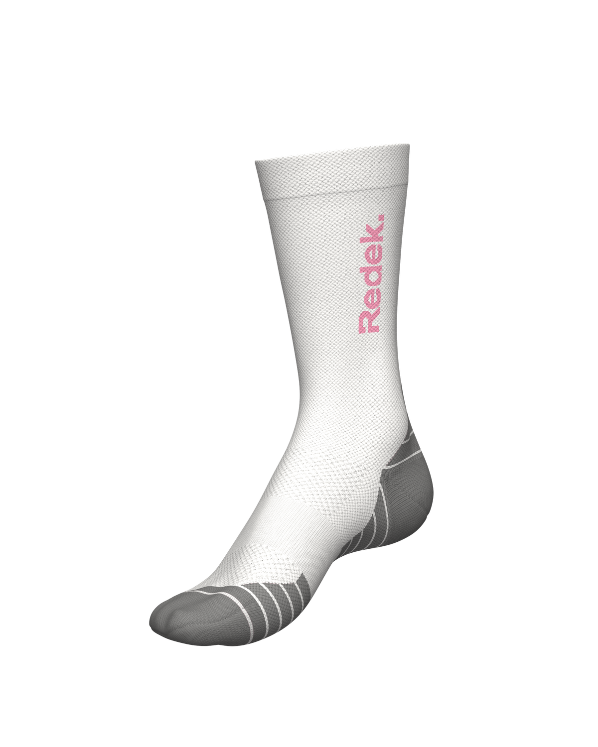 REDEK KALZED WHITE PINK - Chaussettes trail-running - 1 - kinetik-adrenalink