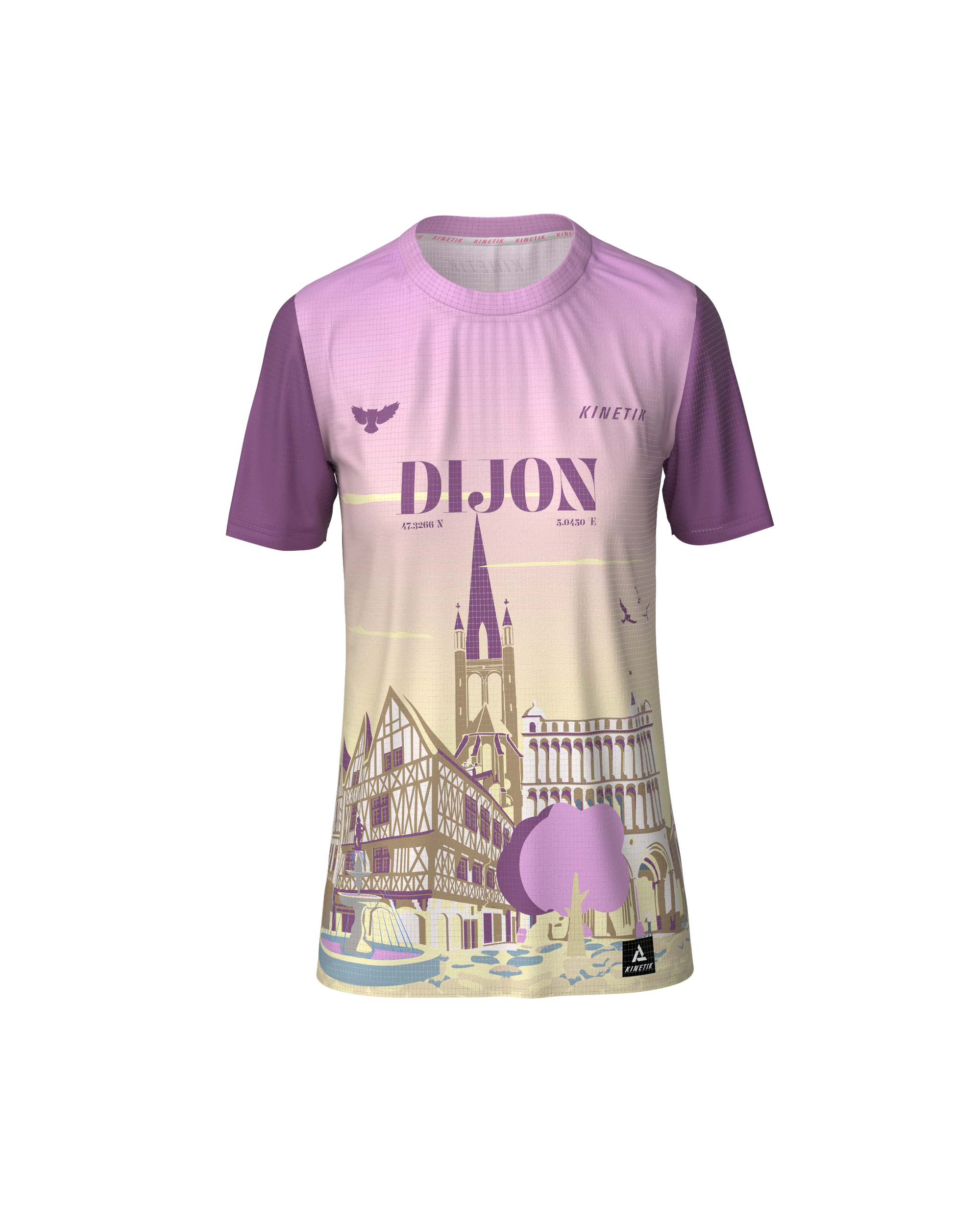 PRECOMMANDE - FALKON WOMEN DIJON - Tee-shirts - maillot manches courtes trail-running femme - kinetik-adrenalink