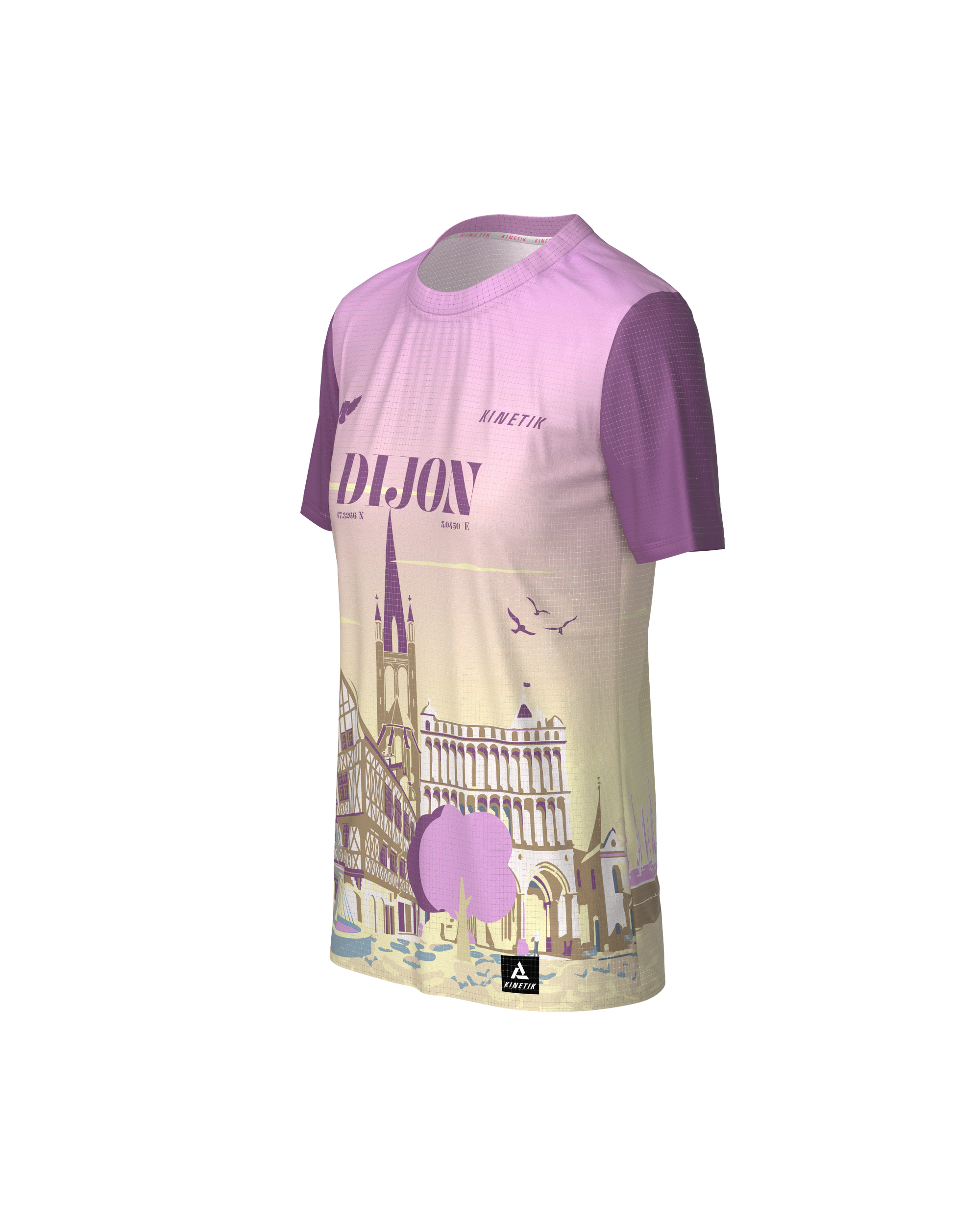 PRECOMMANDE - FALKON WOMEN DIJON - Tee-shirts - maillot manches courtes trail-running femme - kinetik-adrenalink