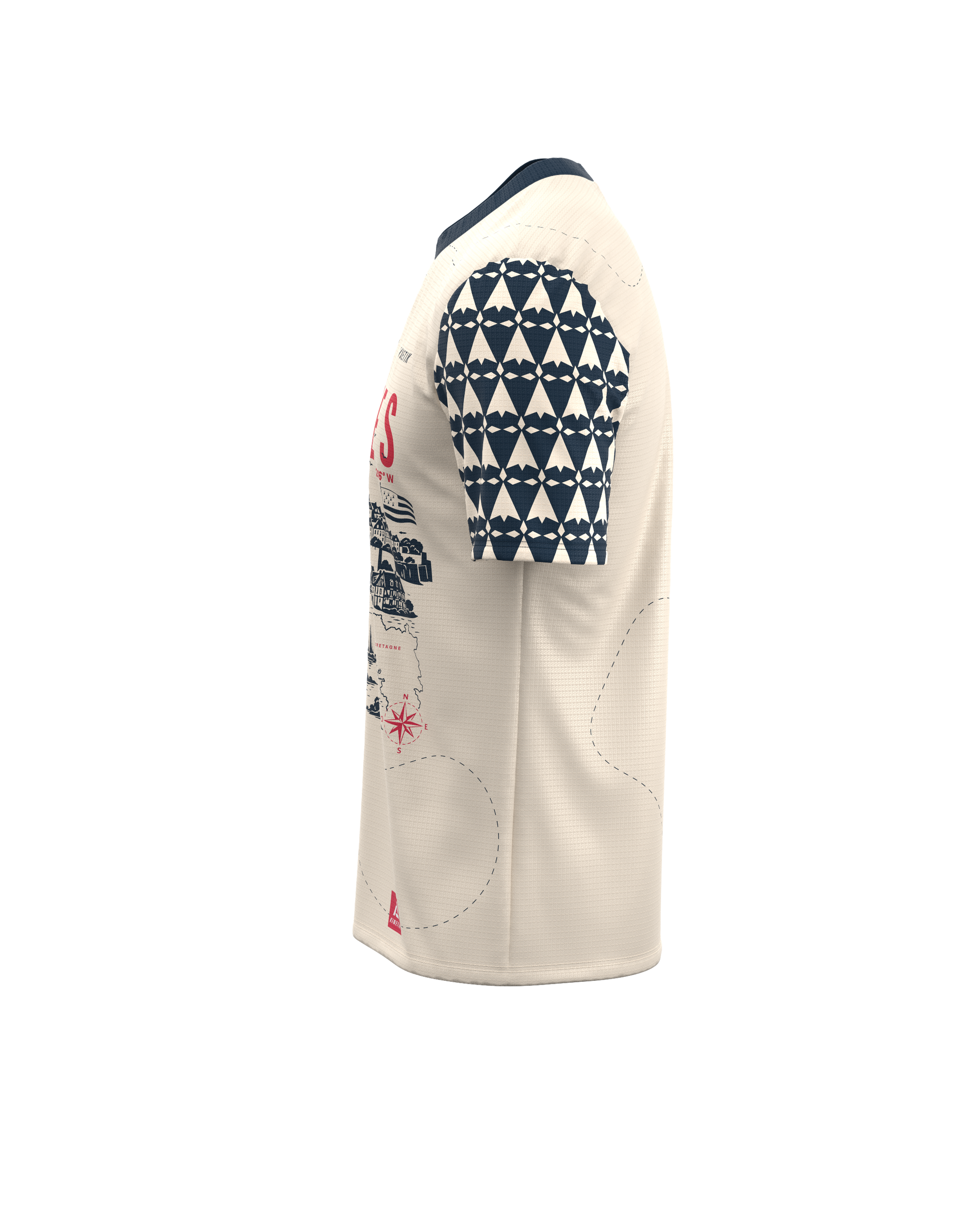 FALKON VANNES NAVY - camiseta de manga corta para trail running parakinetik