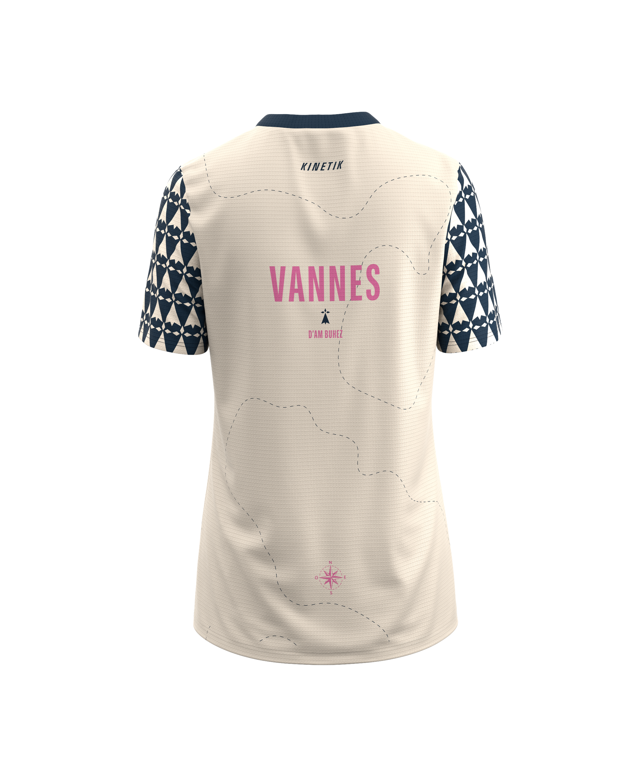 FALKON VANNES NAVY - - camiseta de manga corta para trail running para mujer - kinetik