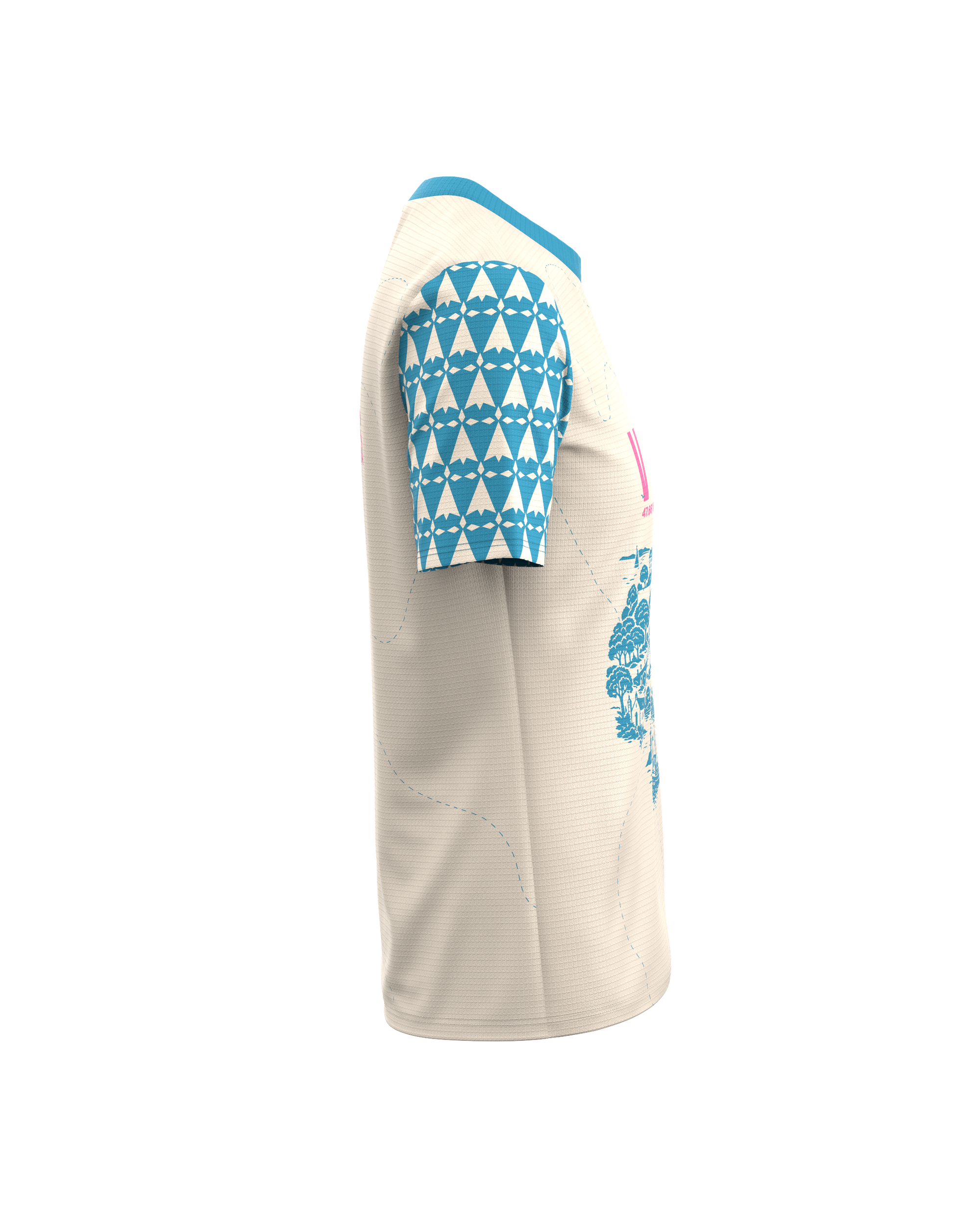 FALKON VANNES AZUL - - camiseta de manga corta para trail running para mujer - kinetik