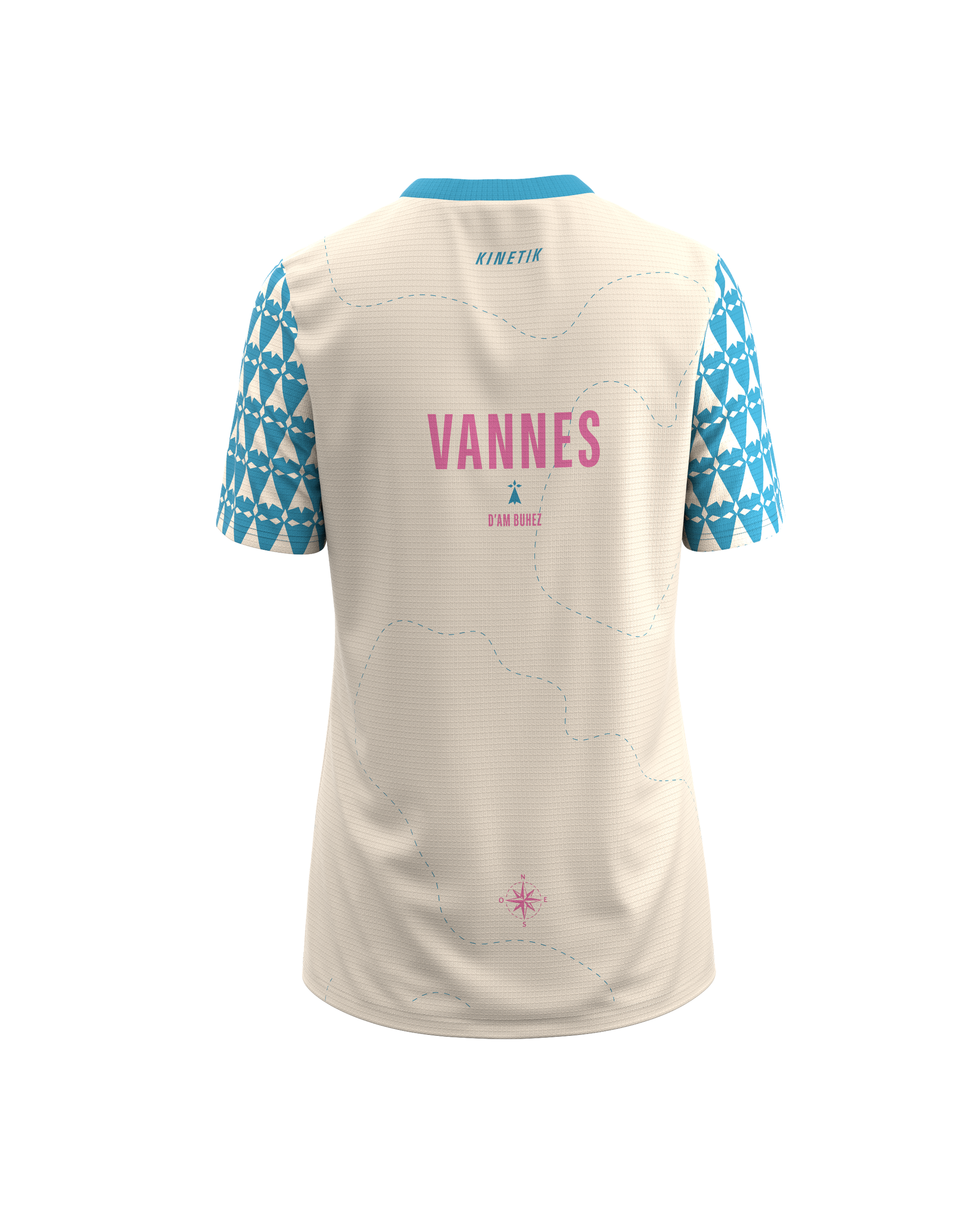 FALKON VANNES AZUL - - camiseta de manga corta para trail running para mujer - kinetik