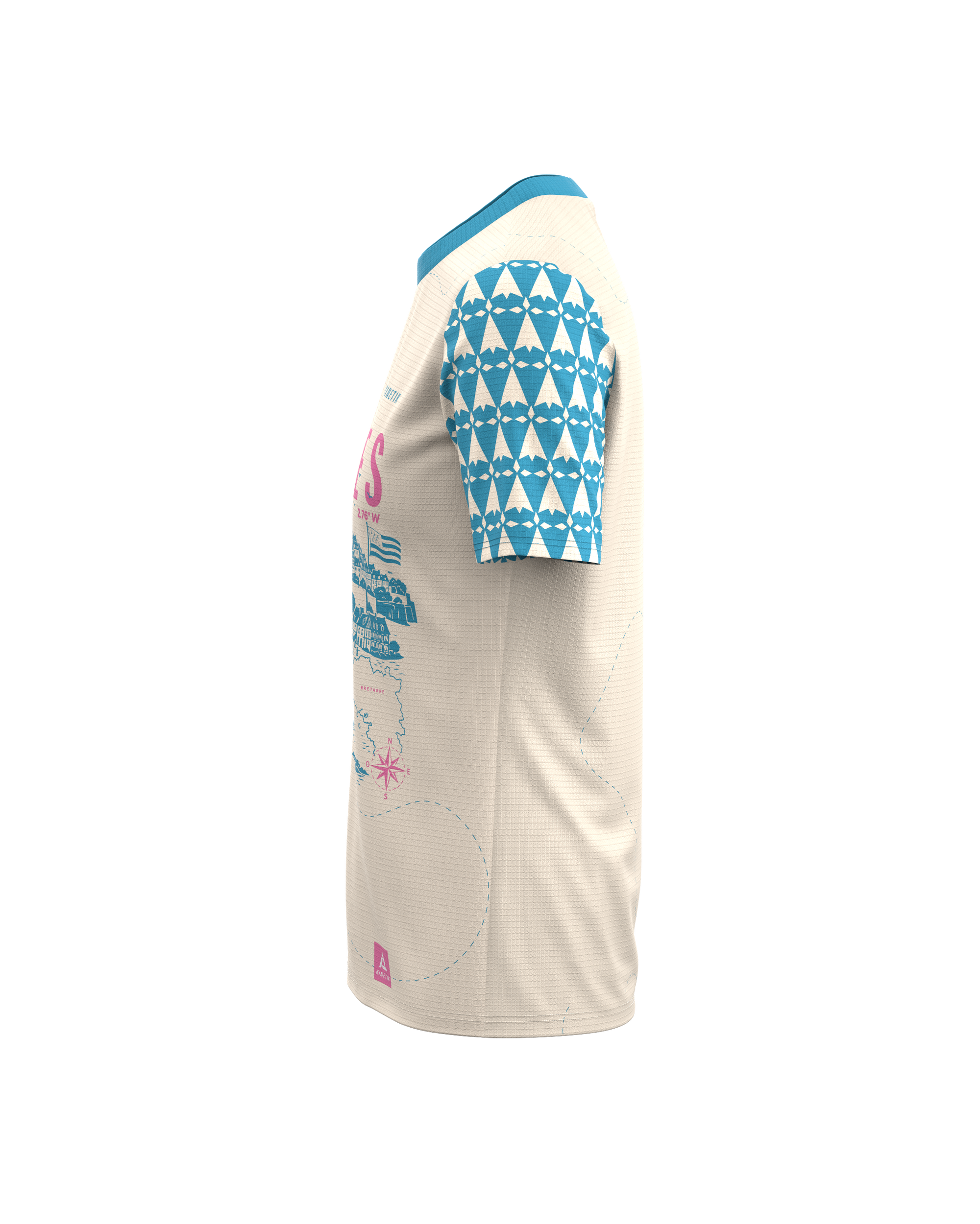 FALKON VANNES AZUL - - camiseta de manga corta para trail running para mujer - kinetik