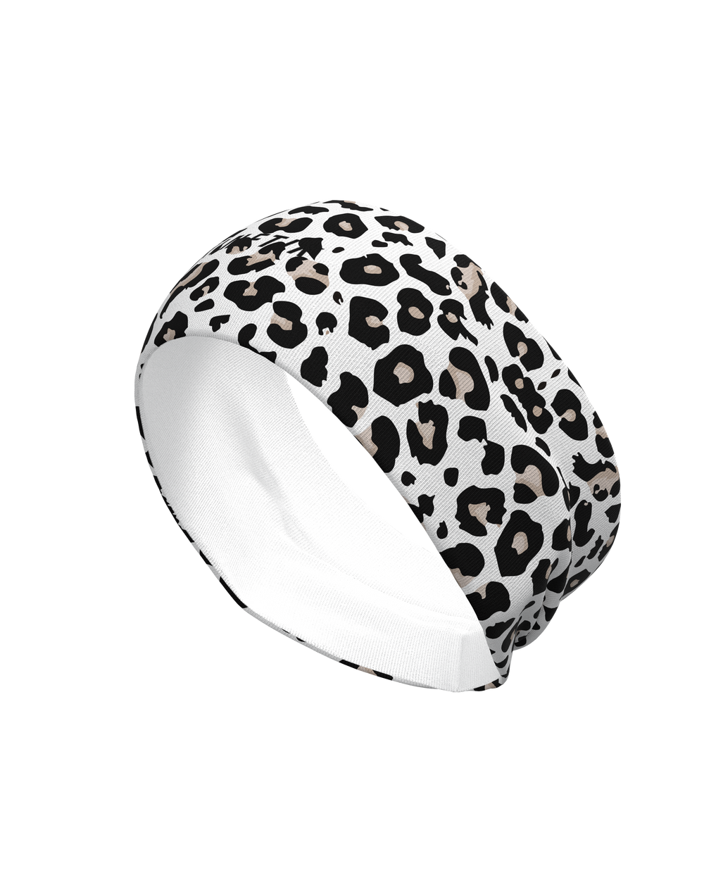 HEADBAND LEOPARD SNOW