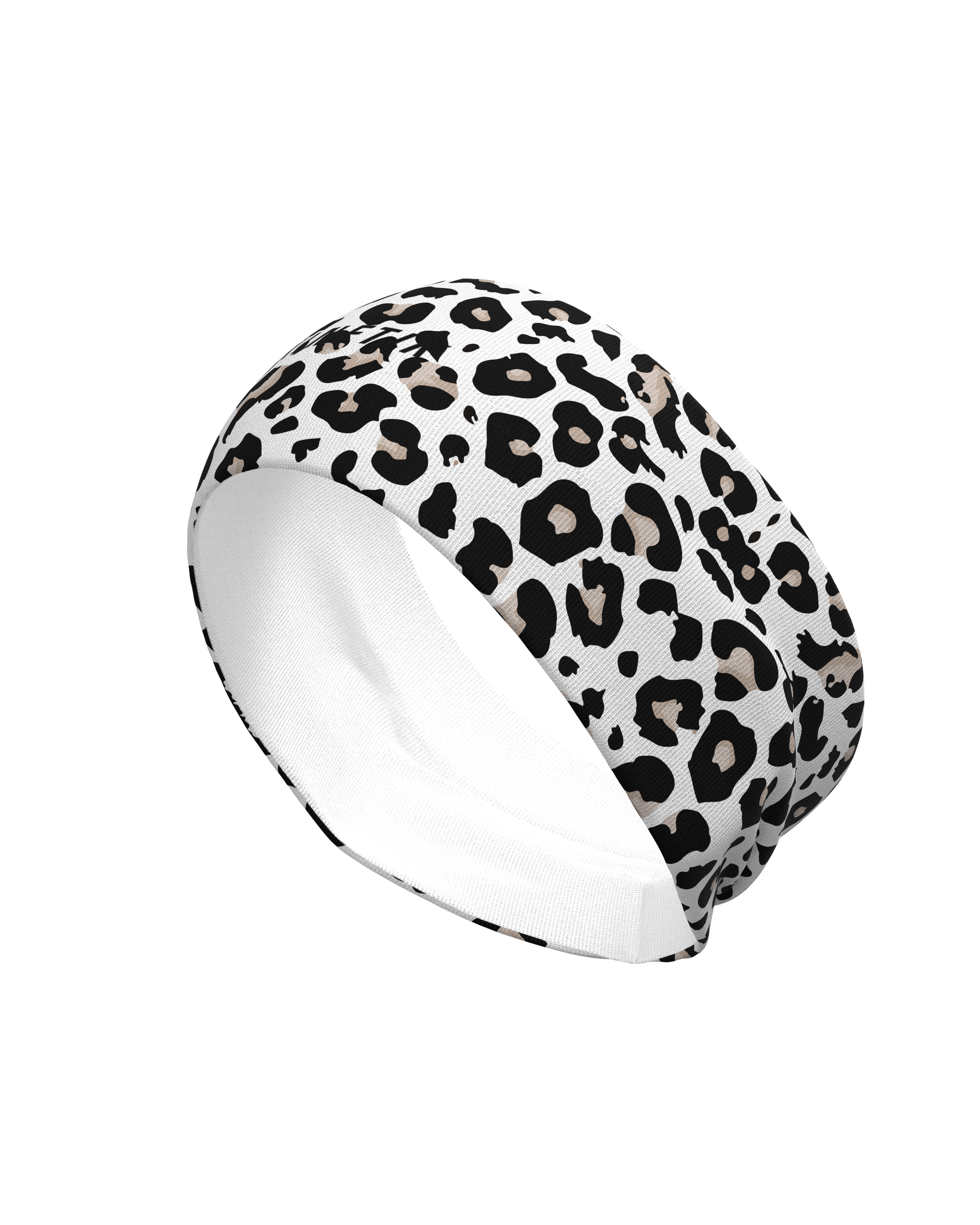 HEADBAND LEOPARD SNOW