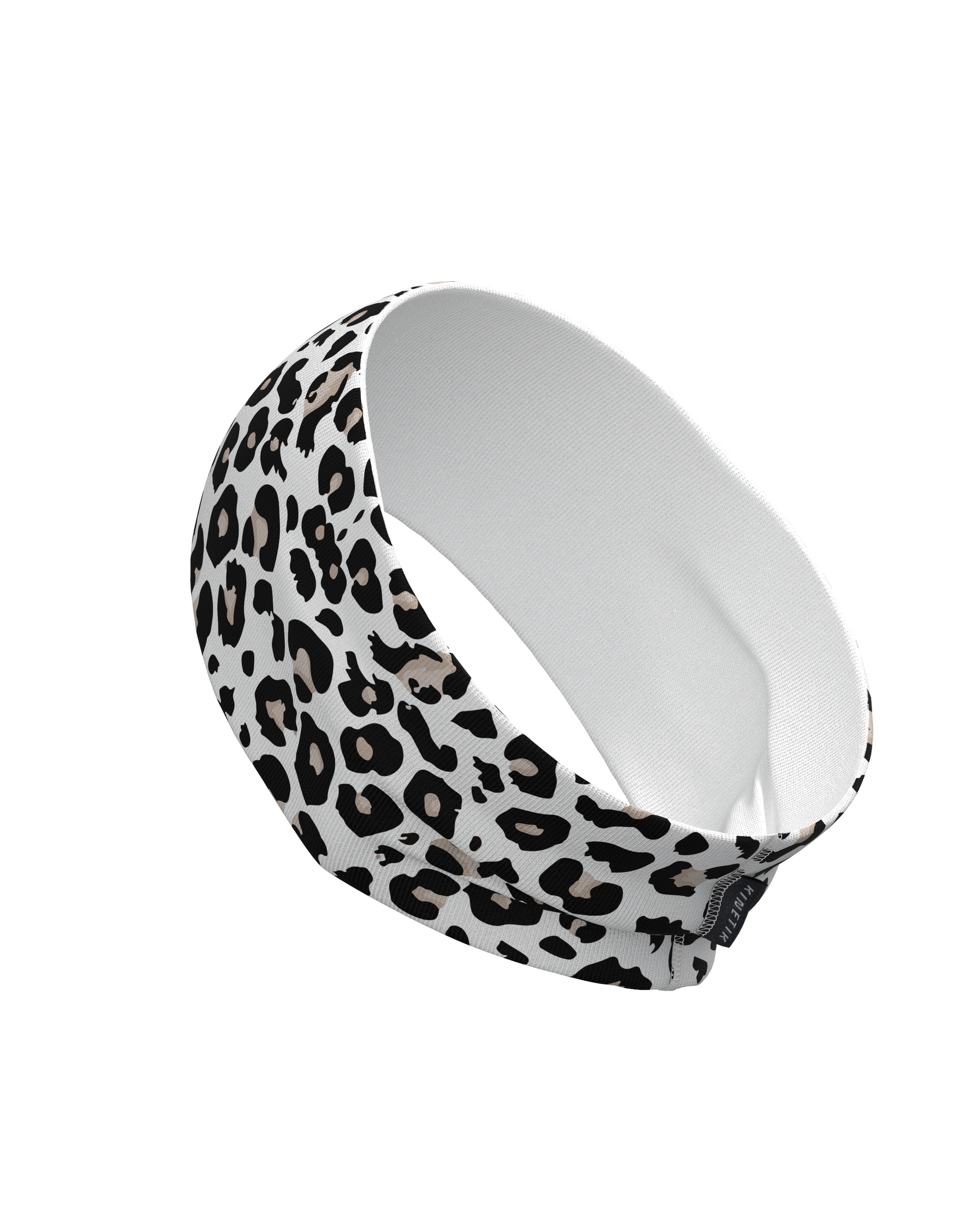 HEADBAND LEOPARD SNOW