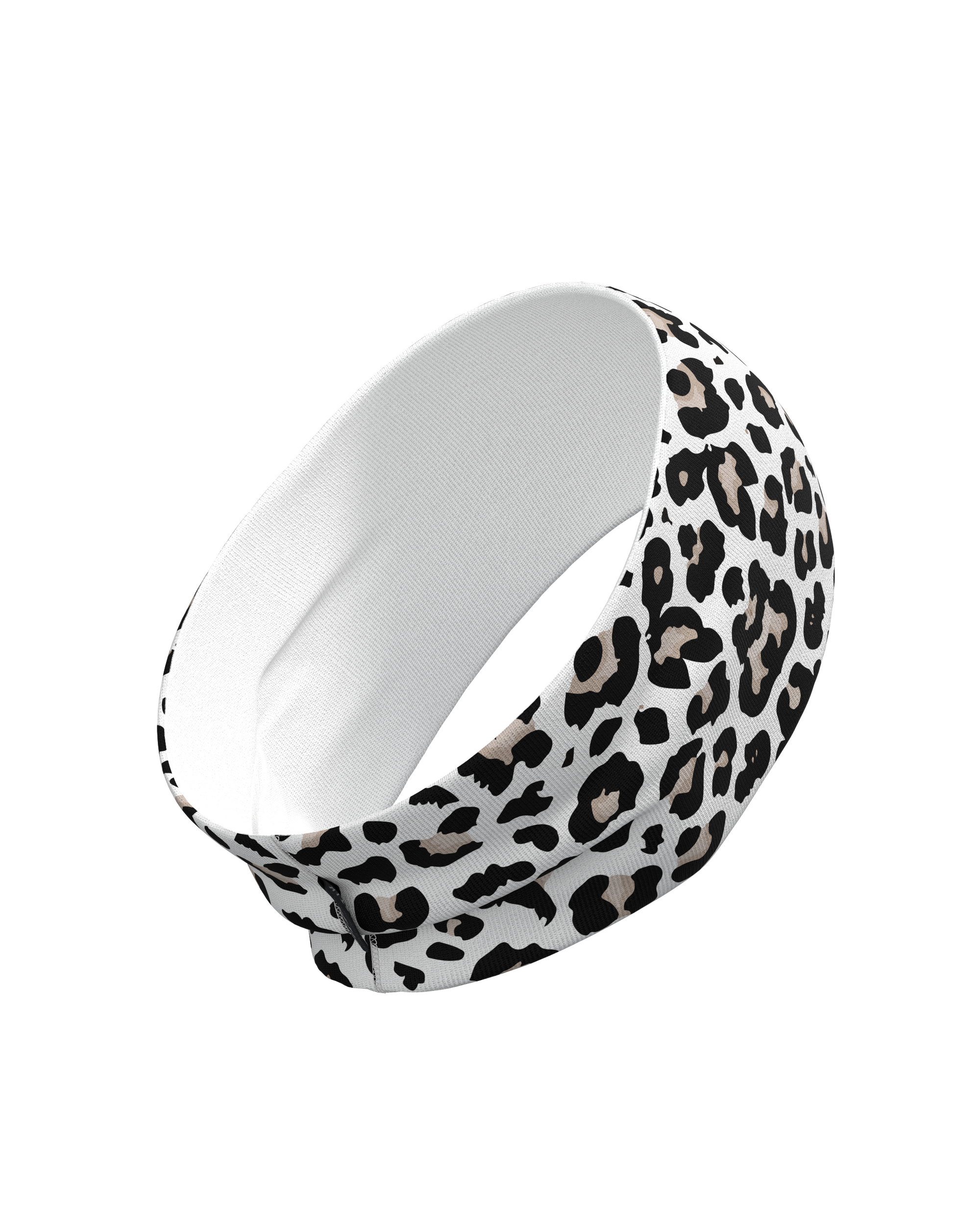 HEADBAND LEOPARD SNOW