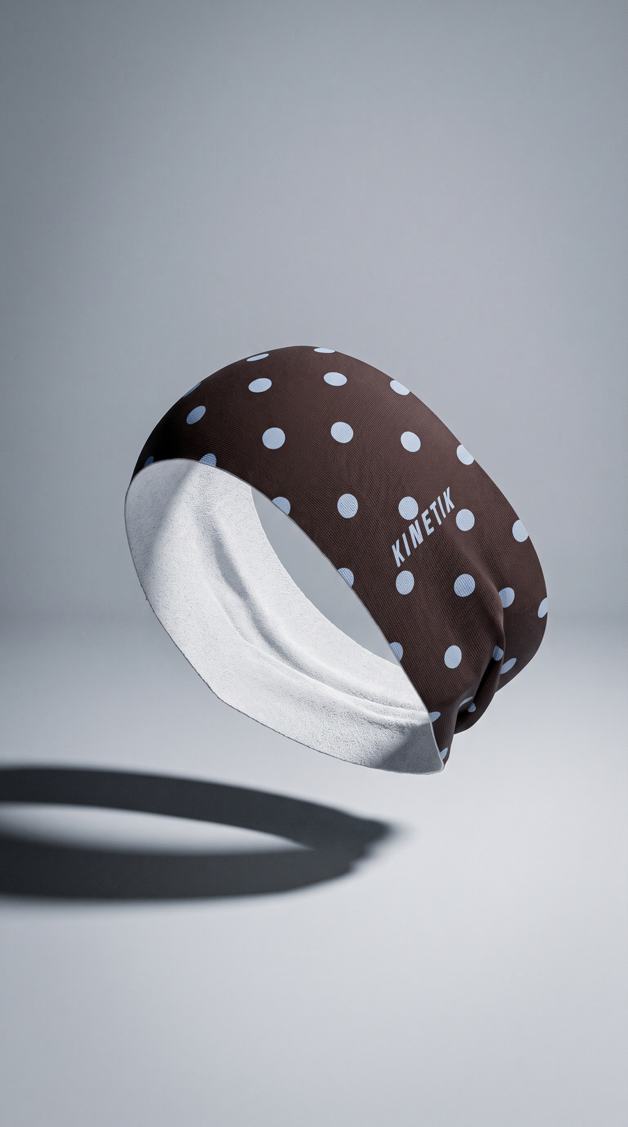HEADBAND RETRO DOTY CHOCOLATE BLUEBERRY - Bandeaux trail-running - 2 - kinetik-adrenalink