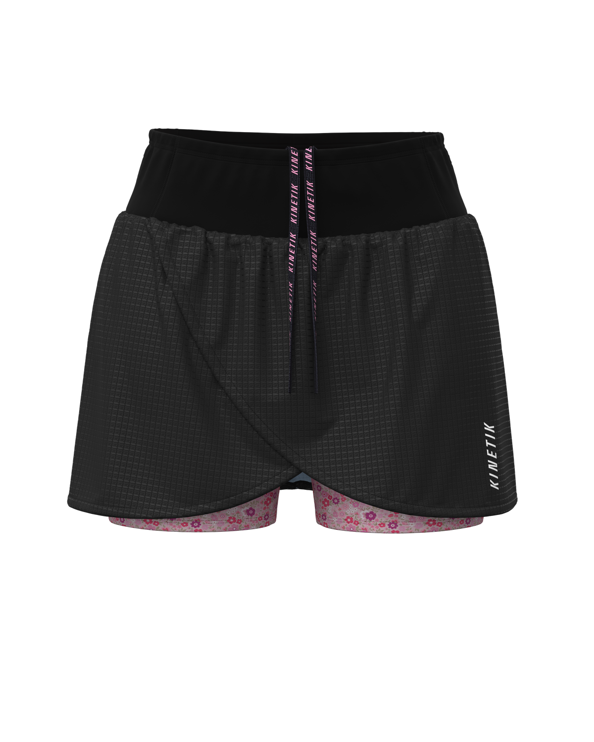 AEROK SKIRT FLORAL BLACK - Jupes trail-running - 3 - kinetik-adrenalink
