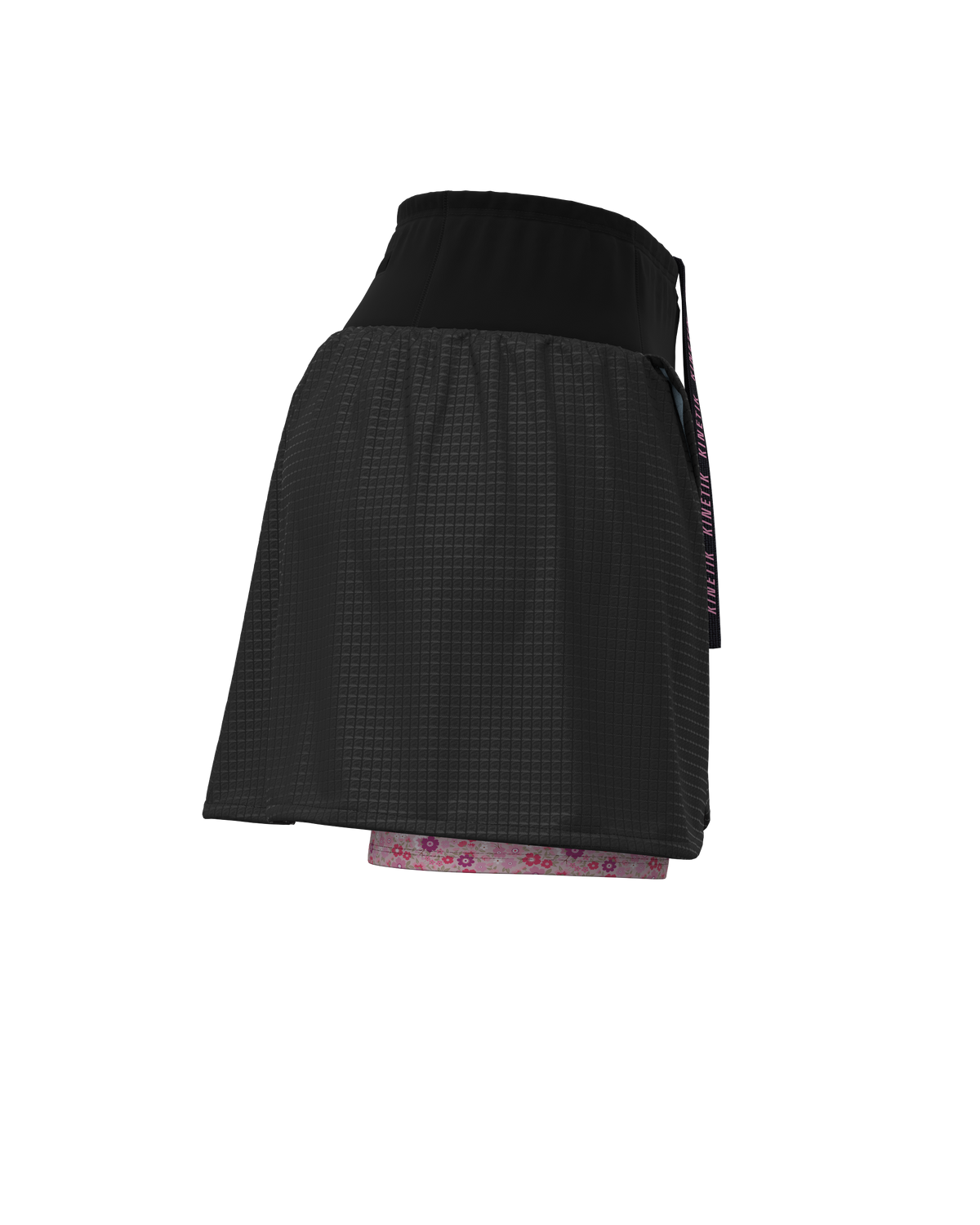 AEROK SKIRT FLORAL BLACK - Jupes trail-running - 5 - kinetik-adrenalink