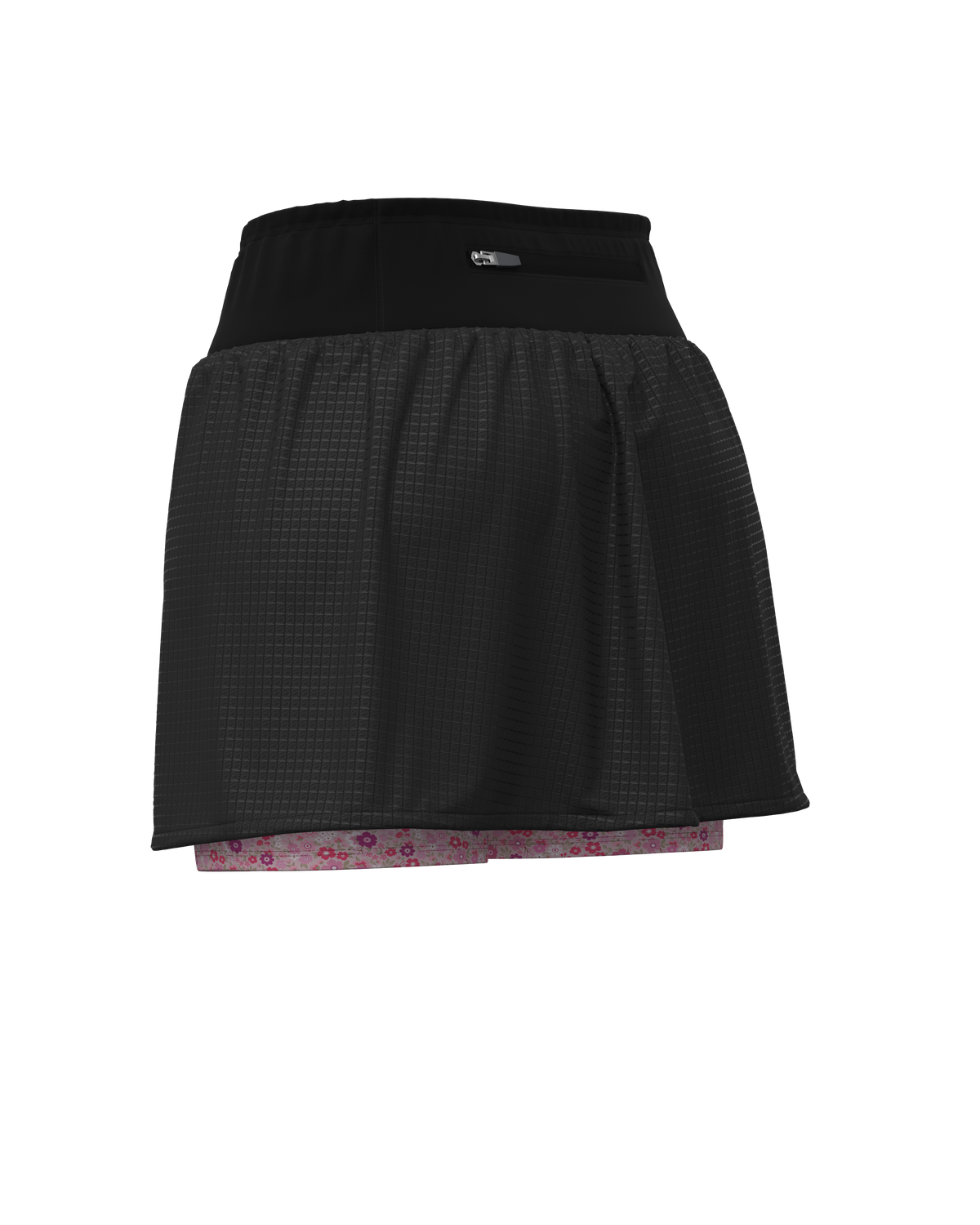 AEROK SKIRT FLORAL BLACK - Jupes trail-running - 8 - kinetik-adrenalink