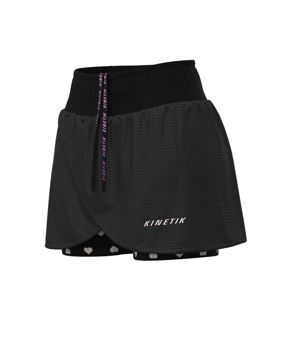 AEROK  HEARTRUNNEUSE BLACK  Trail Running Skirts - 1 - kinetik