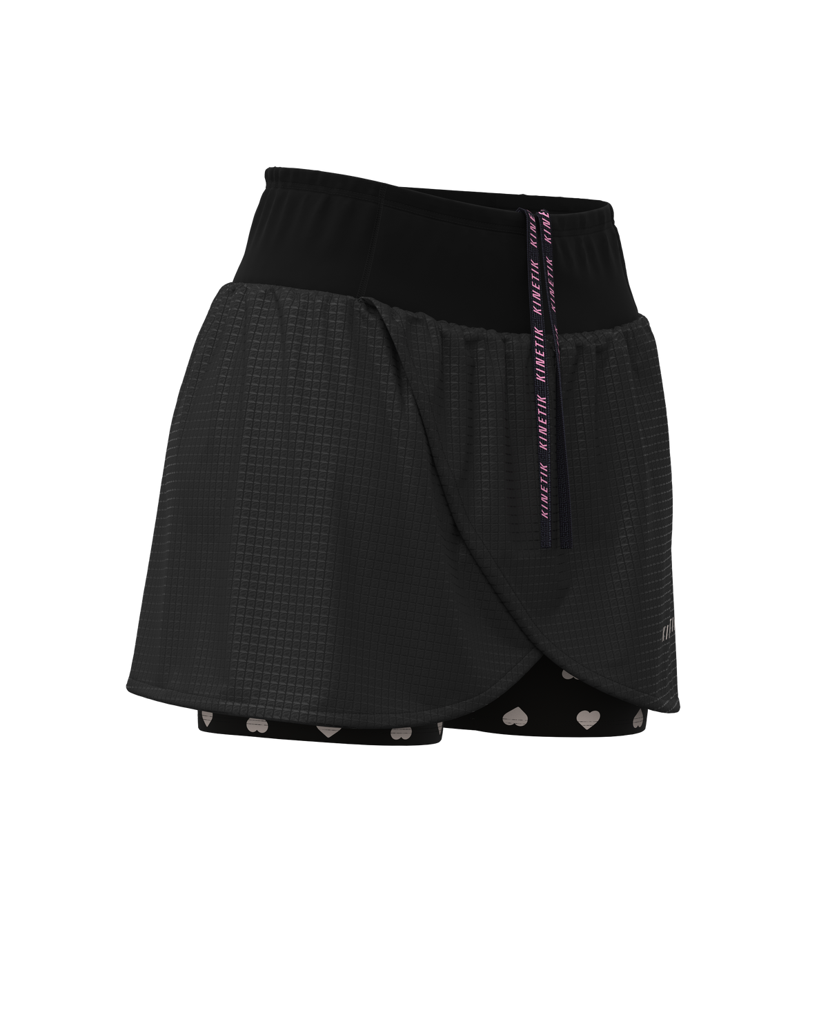 AEROK SKIRT HEARTRUNNEUSE BLACK - Jupes trail-running - 4 - kinetik-adrenalink