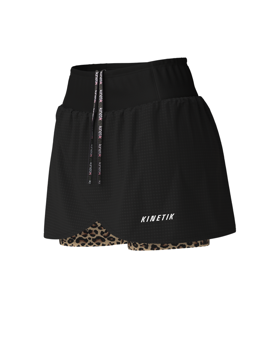 AEROK SKIRT LEOPARD - Jupes trail-running - 1 - kinetik-adrenalink