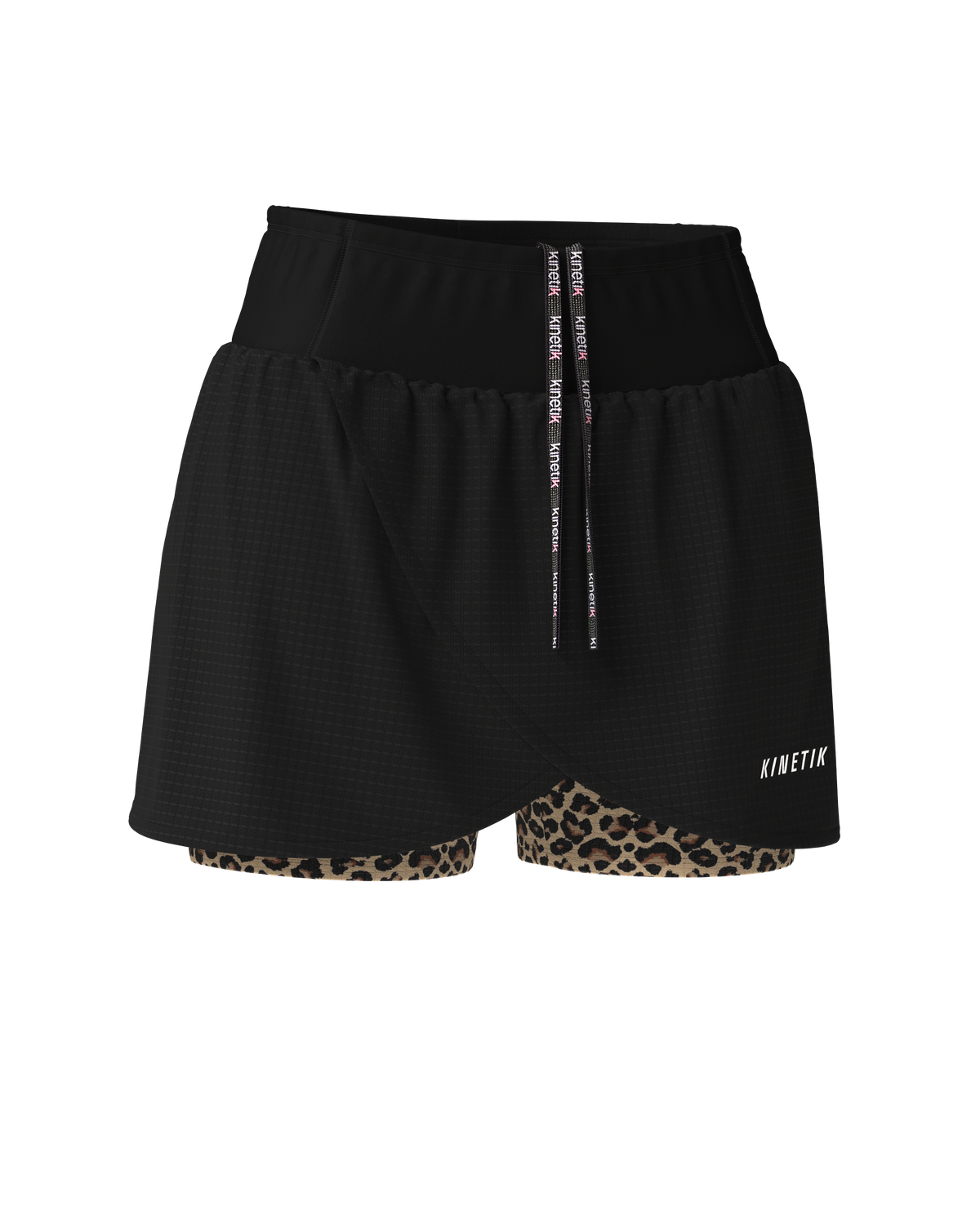 AEROK Leopard Print Women's Short Trail Running Skirt - kinetik-adrenalink