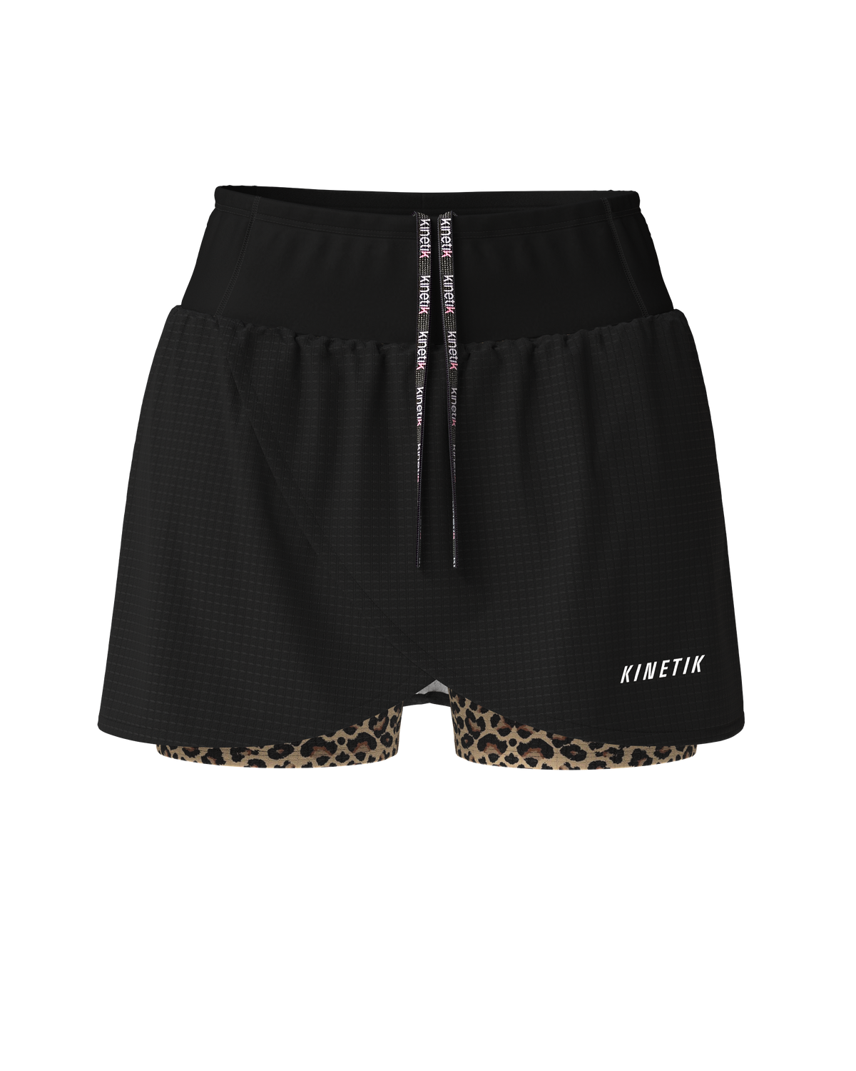 AEROK Leopard Print Women's Short Trail Running Skirt - kinetik-adrenalink