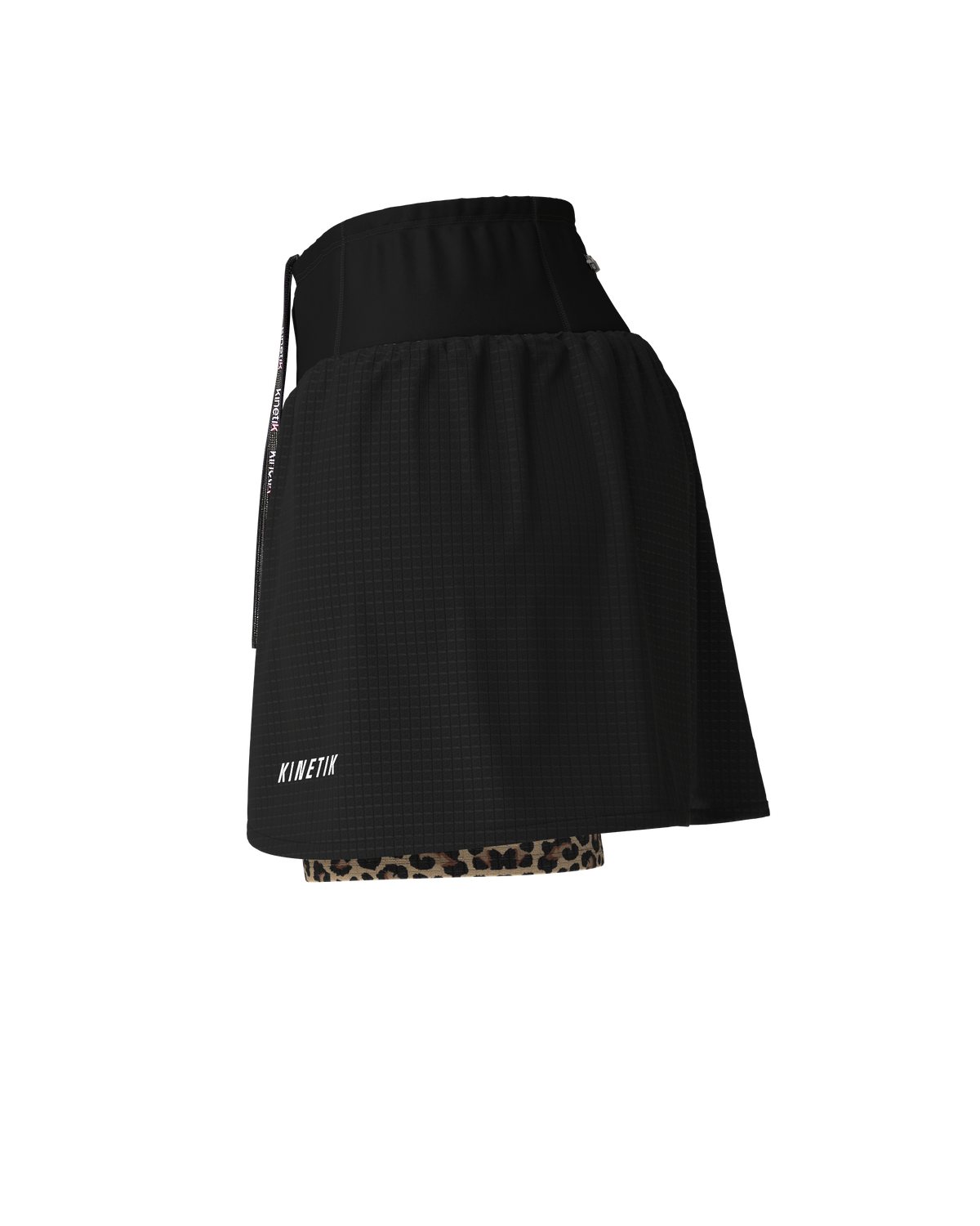 AEROK Leopard Print Women's Short Trail Running Skirt - kinetik-adrenalink