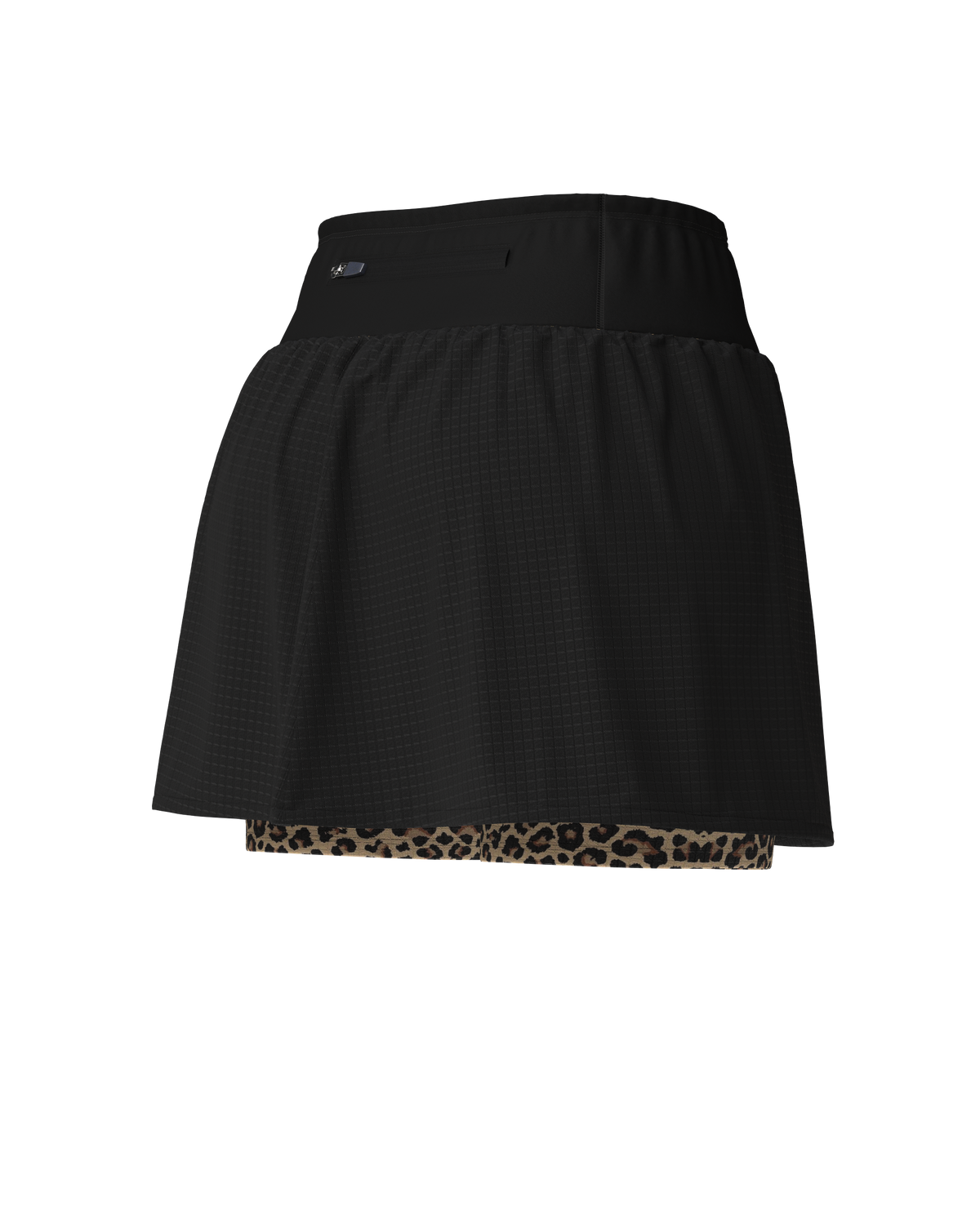 AEROK Leopard Print Women's Short Trail Running Skirt - kinetik-adrenalink