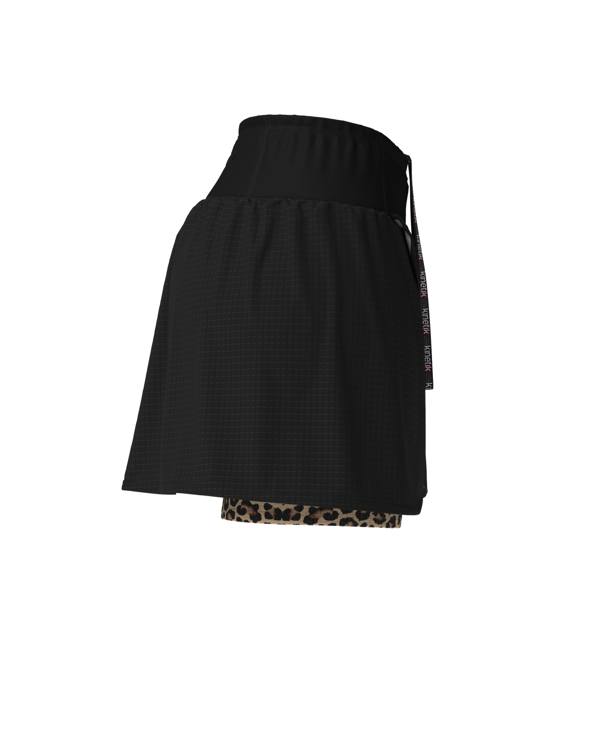 AEROK Leopard Print Women's Short Trail Running Skirt - kinetik-adrenalink