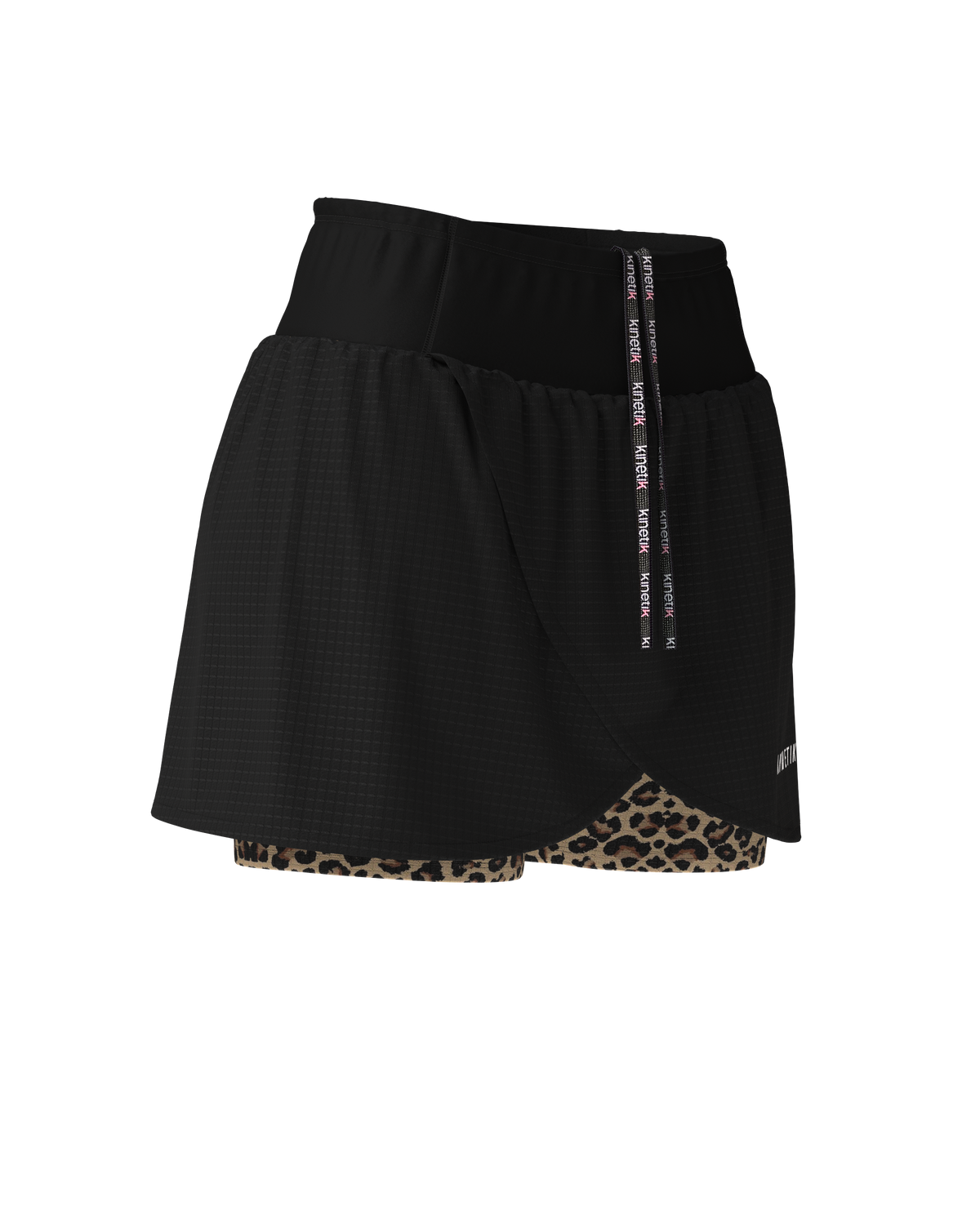 AEROK Leopard Print Women's Short Trail Running Skirt - kinetik-adrenalink