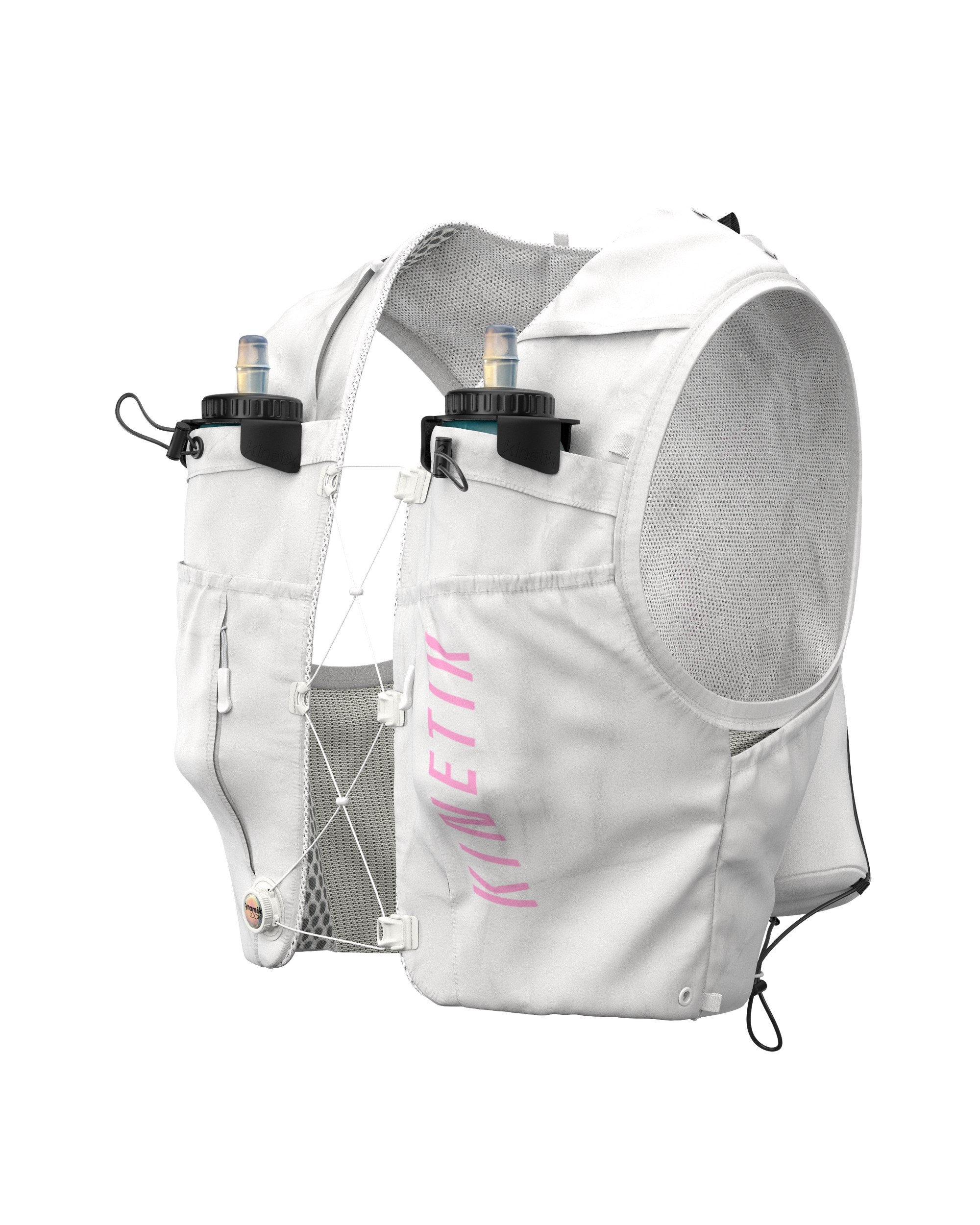 SAC RK15 NEO WHITE PINK - Sacs Hydratation - sac d'hydratation trail-running homme femme - kinetik-adrenalink