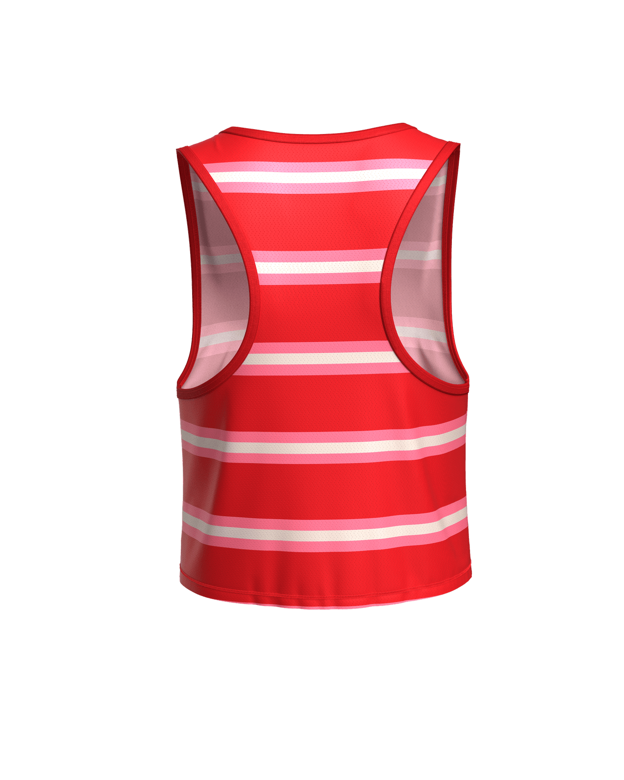 MAVRIK CROP TOP WOMEN RED CREAM STRIPE