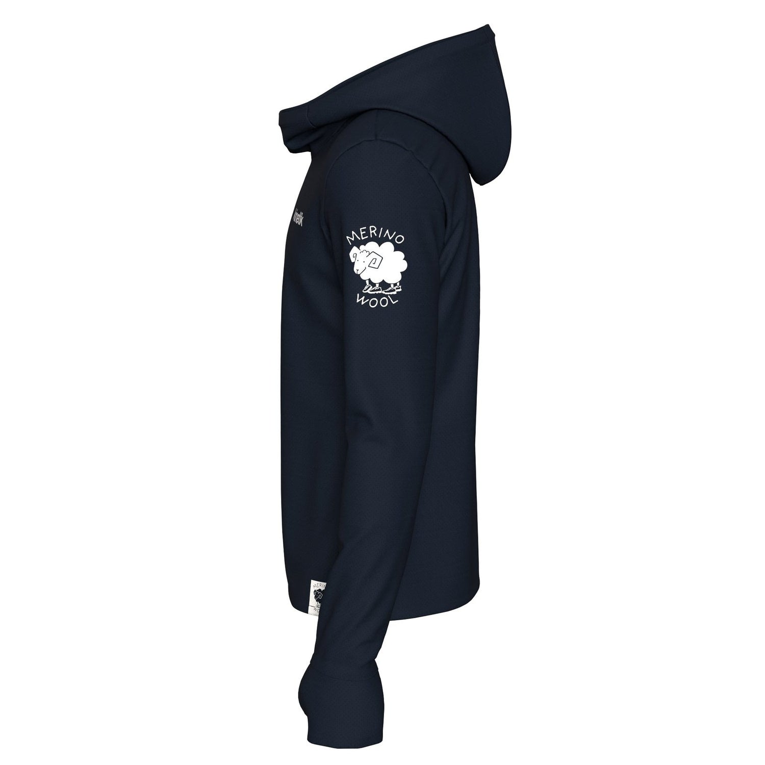 MERINOWOOL MEN BASLAYER HOODY NAVY