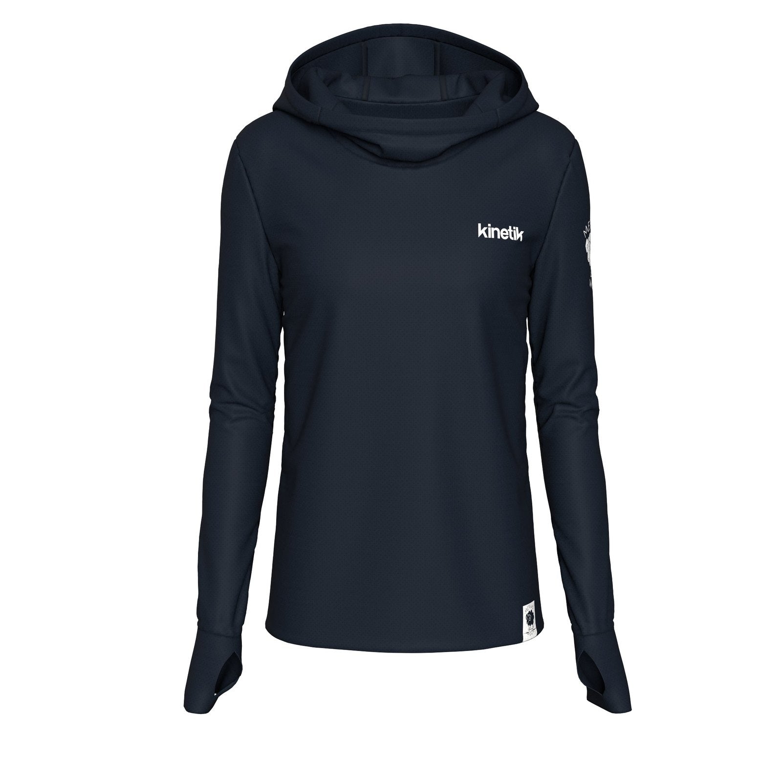 MERINOWOOL WOMEN BASLAYER HOODY NAVY