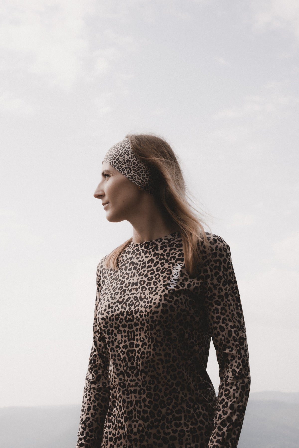 FALKON LS LEOPARD X MARINIERE - Maillots trail-running - 2 - kinetik-adrenalink