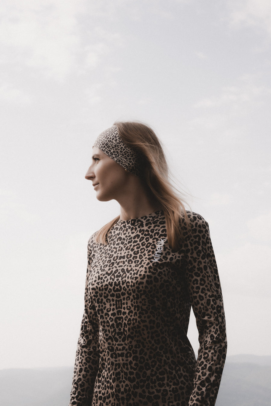 FALKON LS LEOPARD X MARINIERE - Maillots trail-running - 2 - kinetik-adrenalink