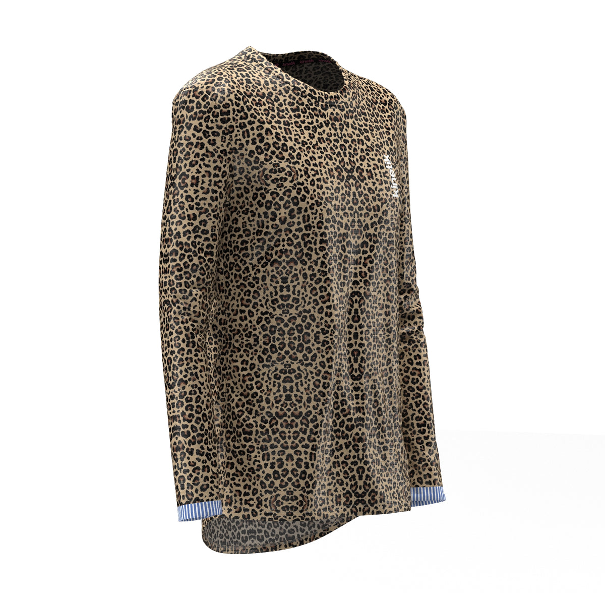 FALKON LS LEOPARD X MARINIERE - Maillots trail-running - 4 - kinetik-adrenalink