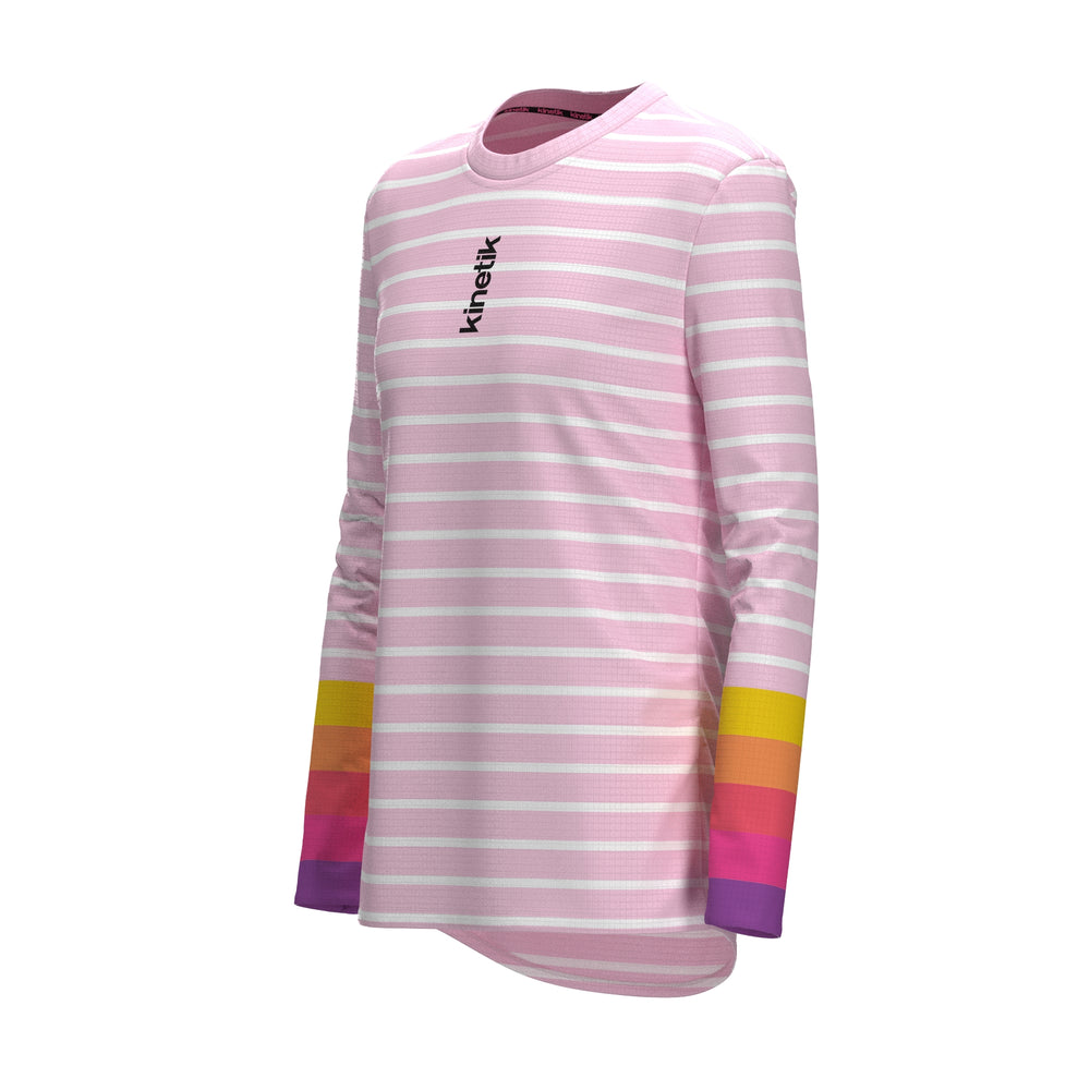 FALKON LS OCEANIK SEA PINK - Maillots trail-running - 1 - kinetik-adrenalink