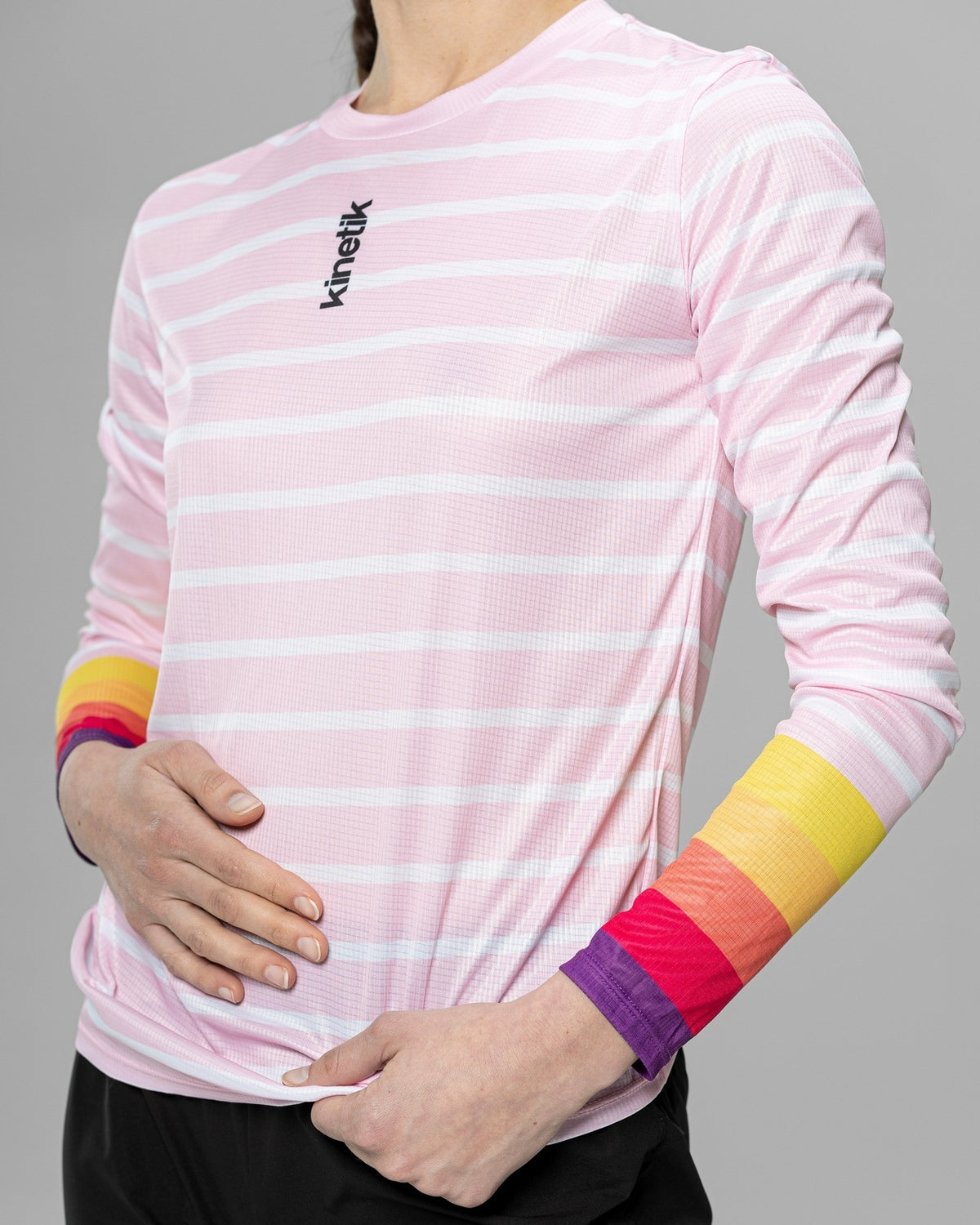 FALKON LS OCEANIK SEA PINK - Maillots trail-running - 4 - kinetik-adrenalink