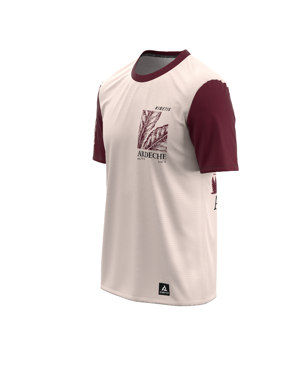 FALKON MEN ARDECHE BORDEAUX - Maillots trail-running - 1 - kinetik-adrenalink