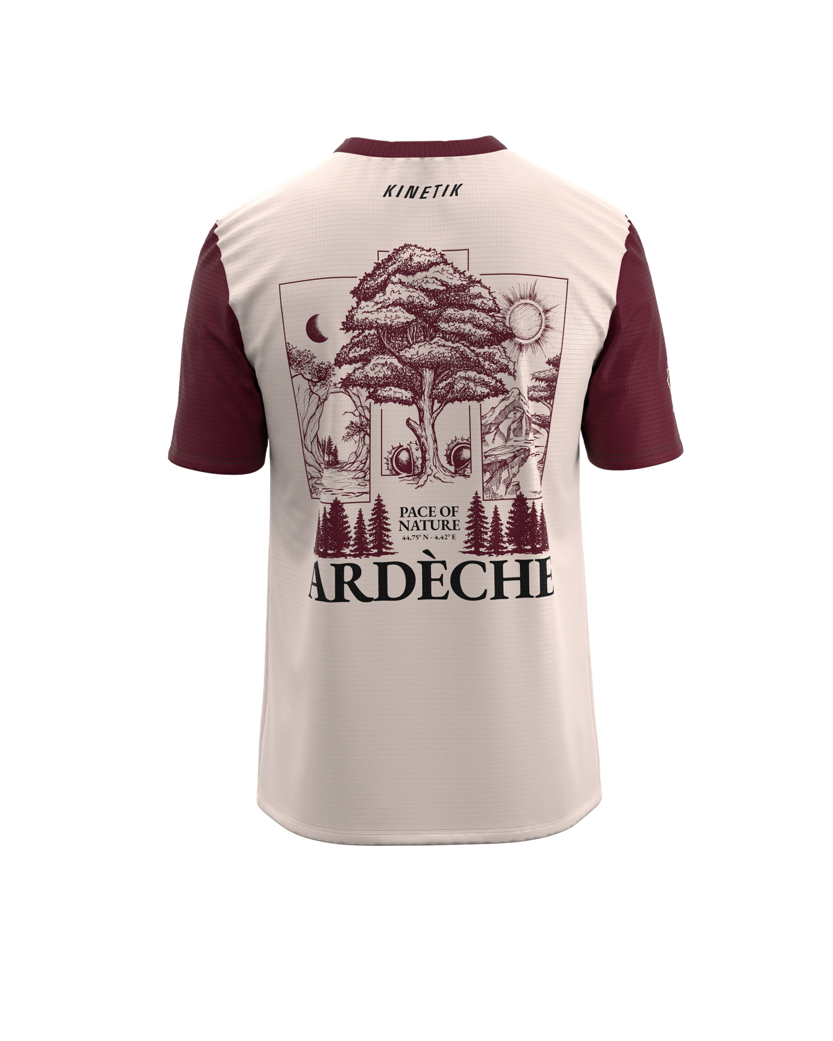 FALKON MEN ARDECHE BORDEAUX - Maillots trail-running - 2 - kinetik-adrenalink