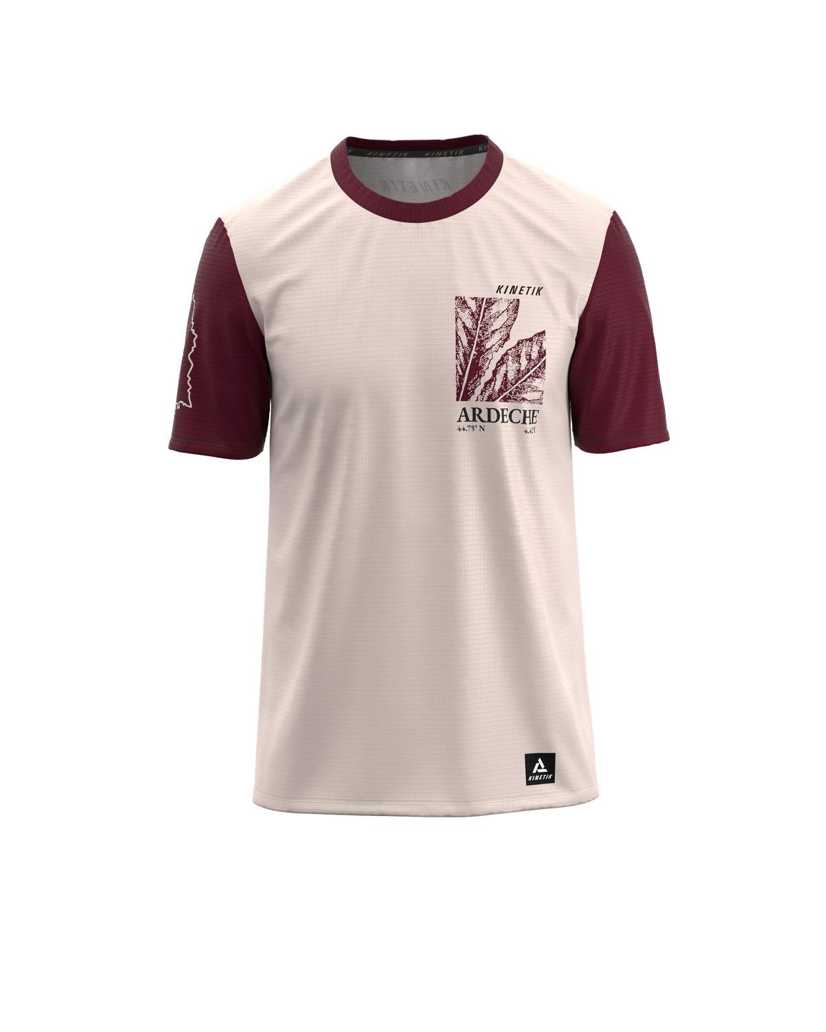 FALKON MEN ARDECHE BORDEAUX - Maillots trail-running - 3 - kinetik-adrenalink